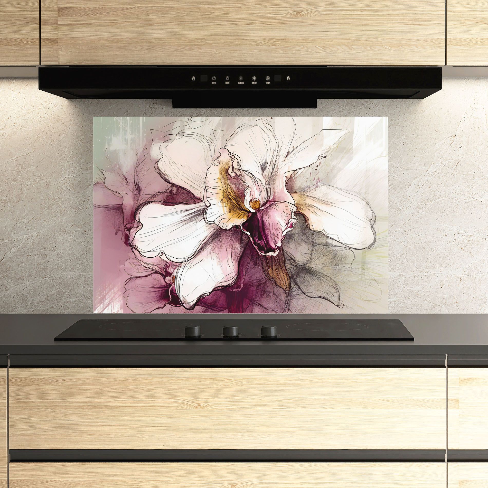 Painted Purple Orchid mockup 3