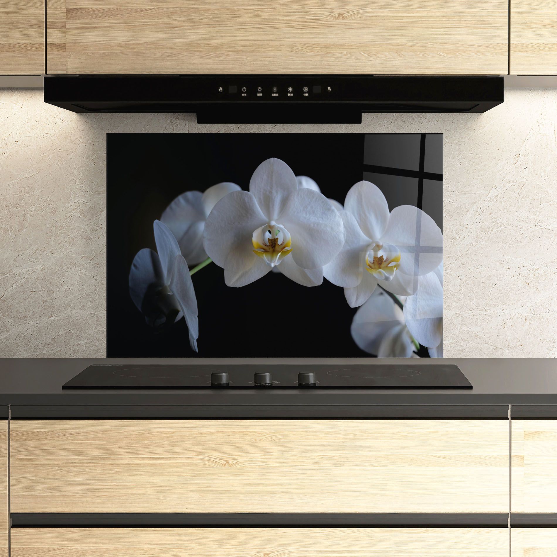 White Ochid In Shadow mockup 3