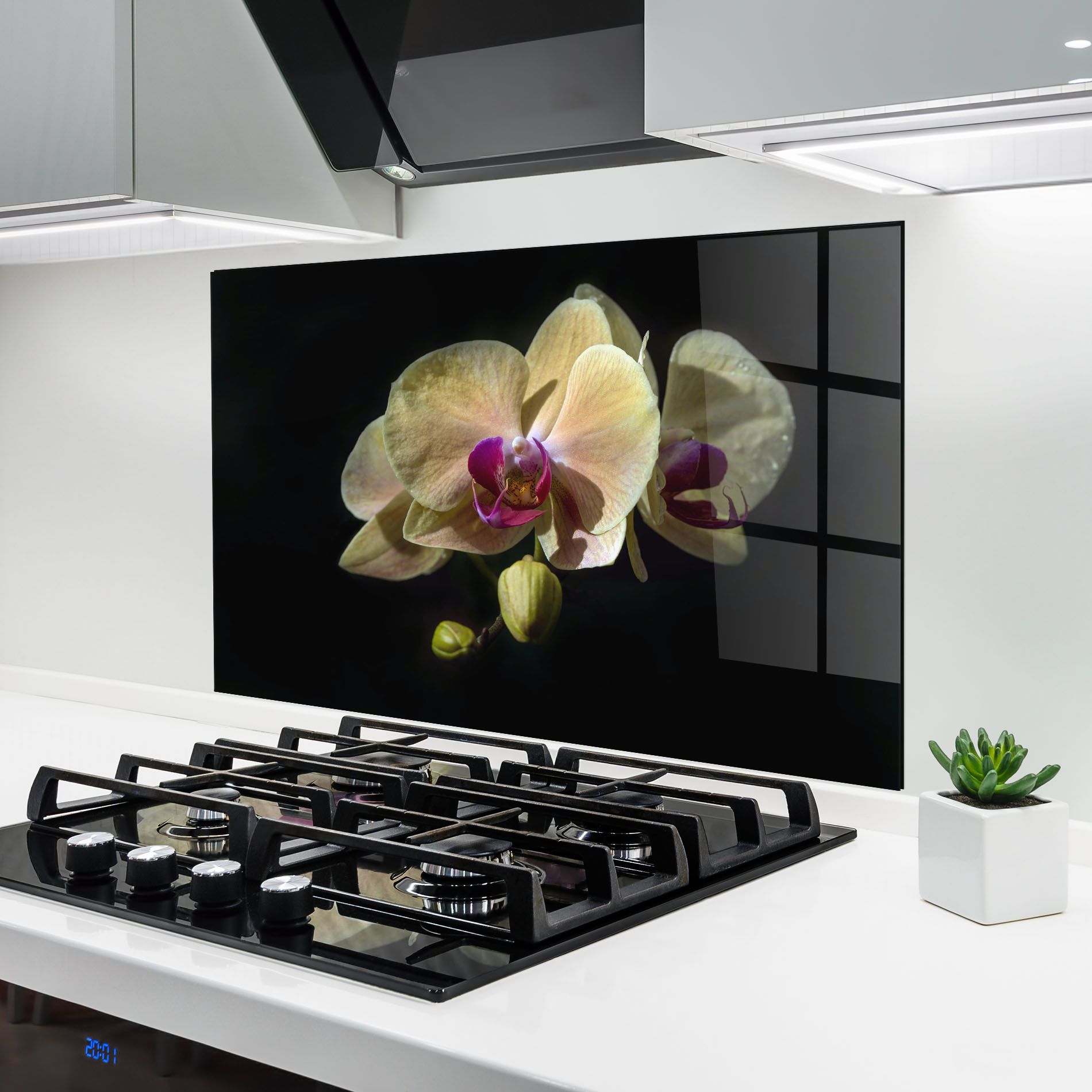 Pastel Yellow Orchids mockup 6