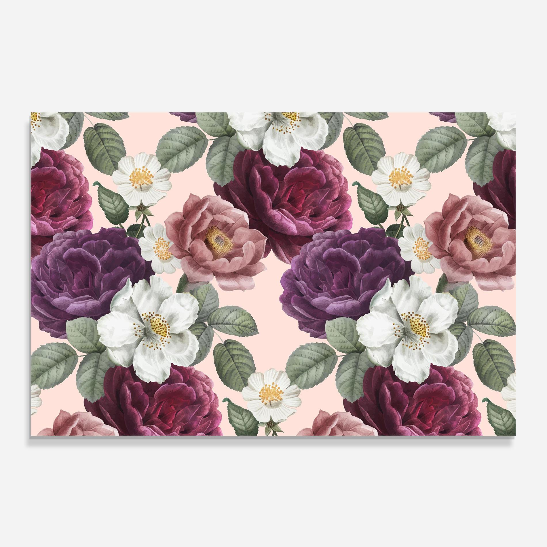 Panou Sticla Bucatarie Amestec Flori mockup 0