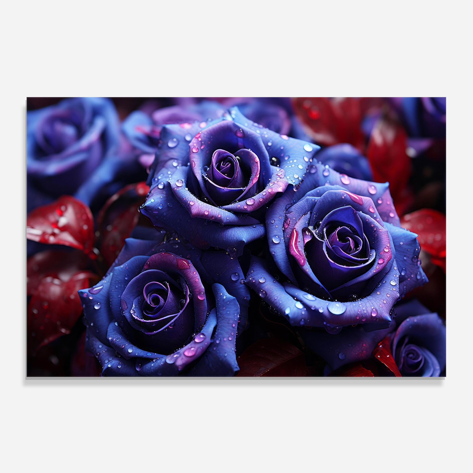 Blue Purple Rose mockup 0