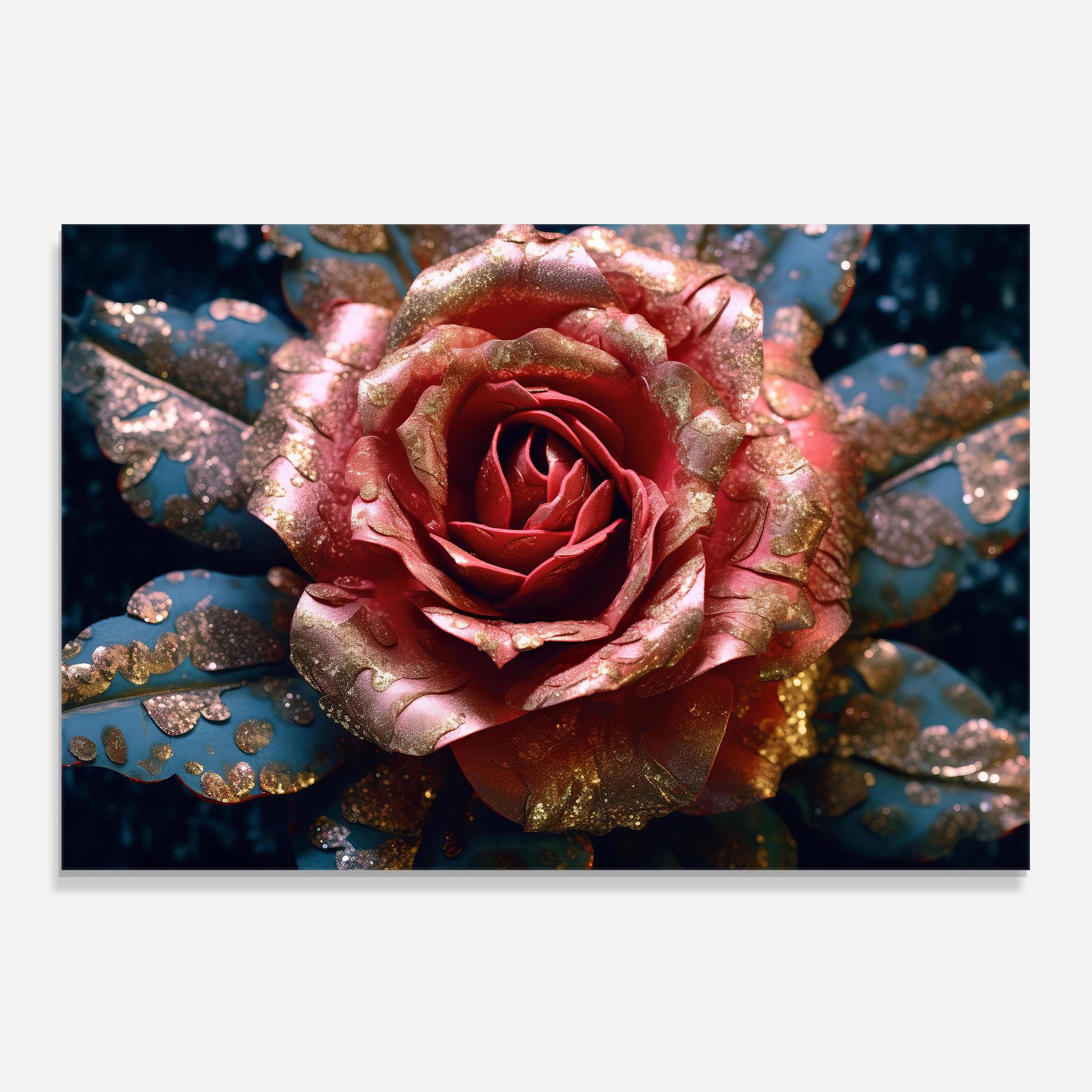 Panou Sticla Bucatarie Exotic Pink Rose mockup 0