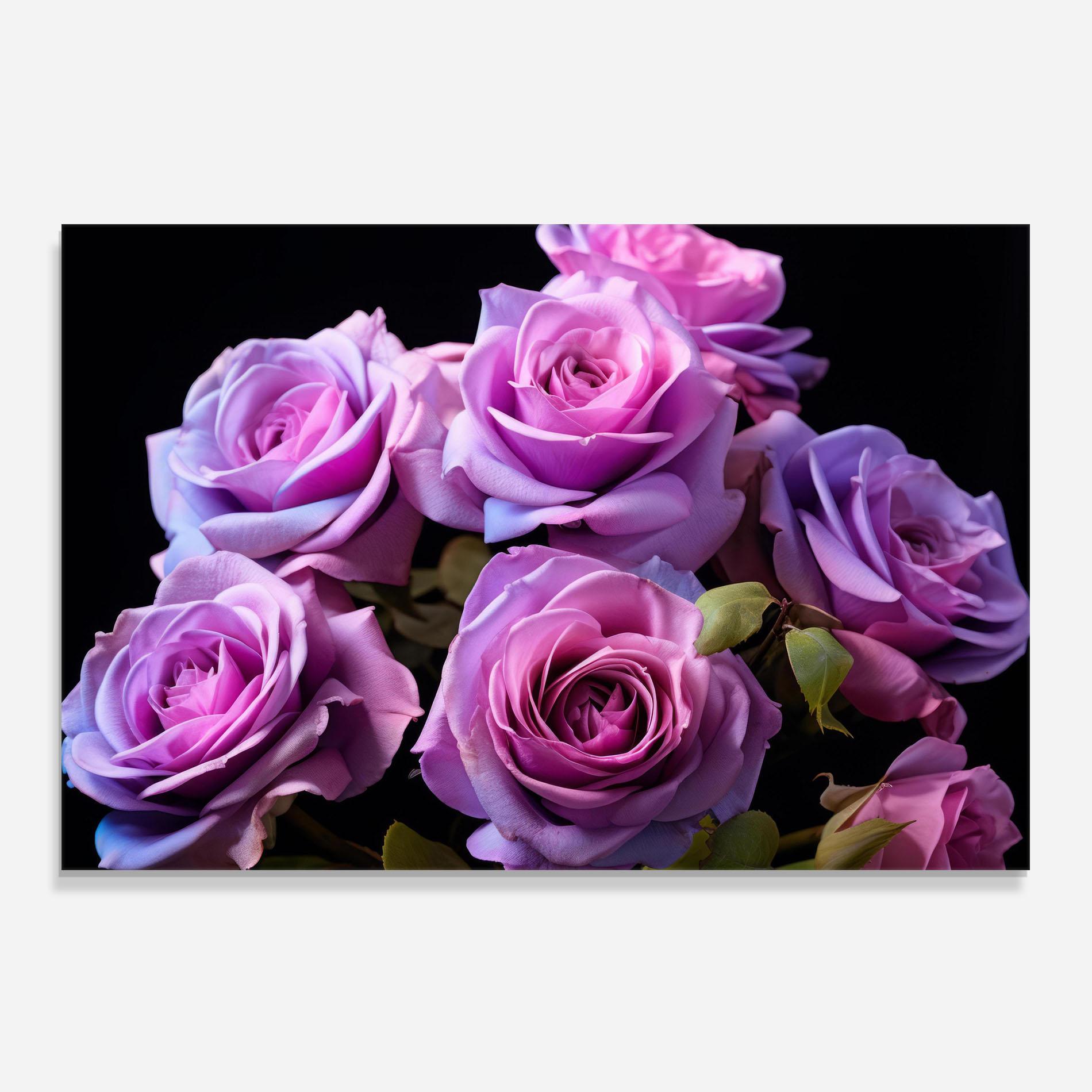Panou Sticla Bucatarie Light Purple Rose mockup 0