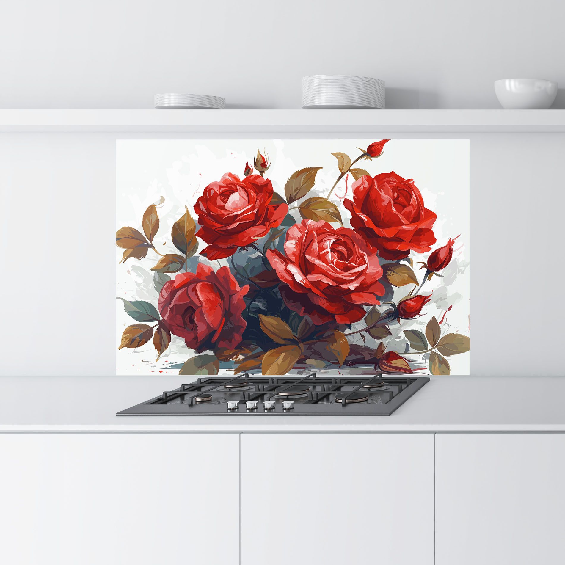 Beautiful Red Roses mockup 9