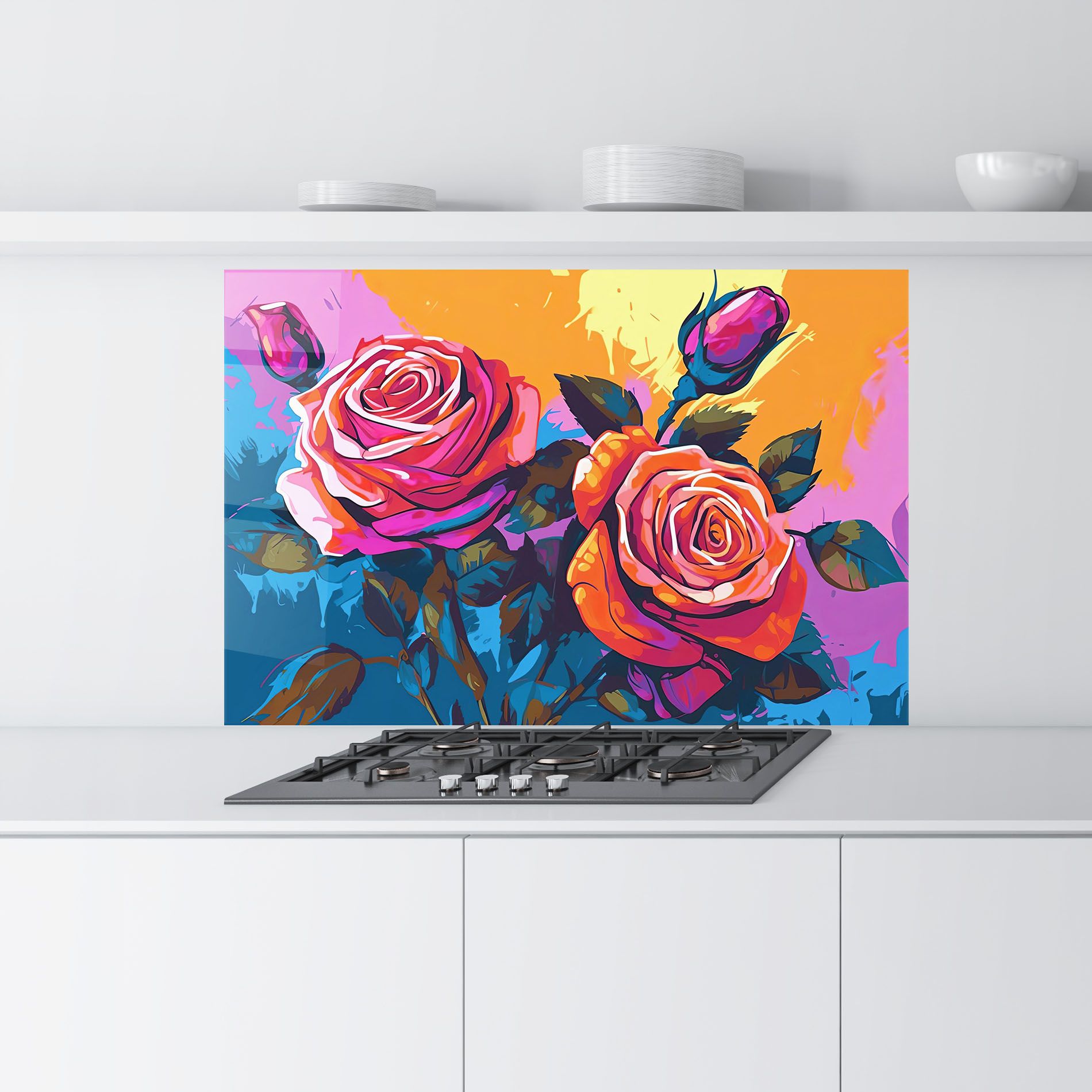 Blue Orange Rose mockup 9