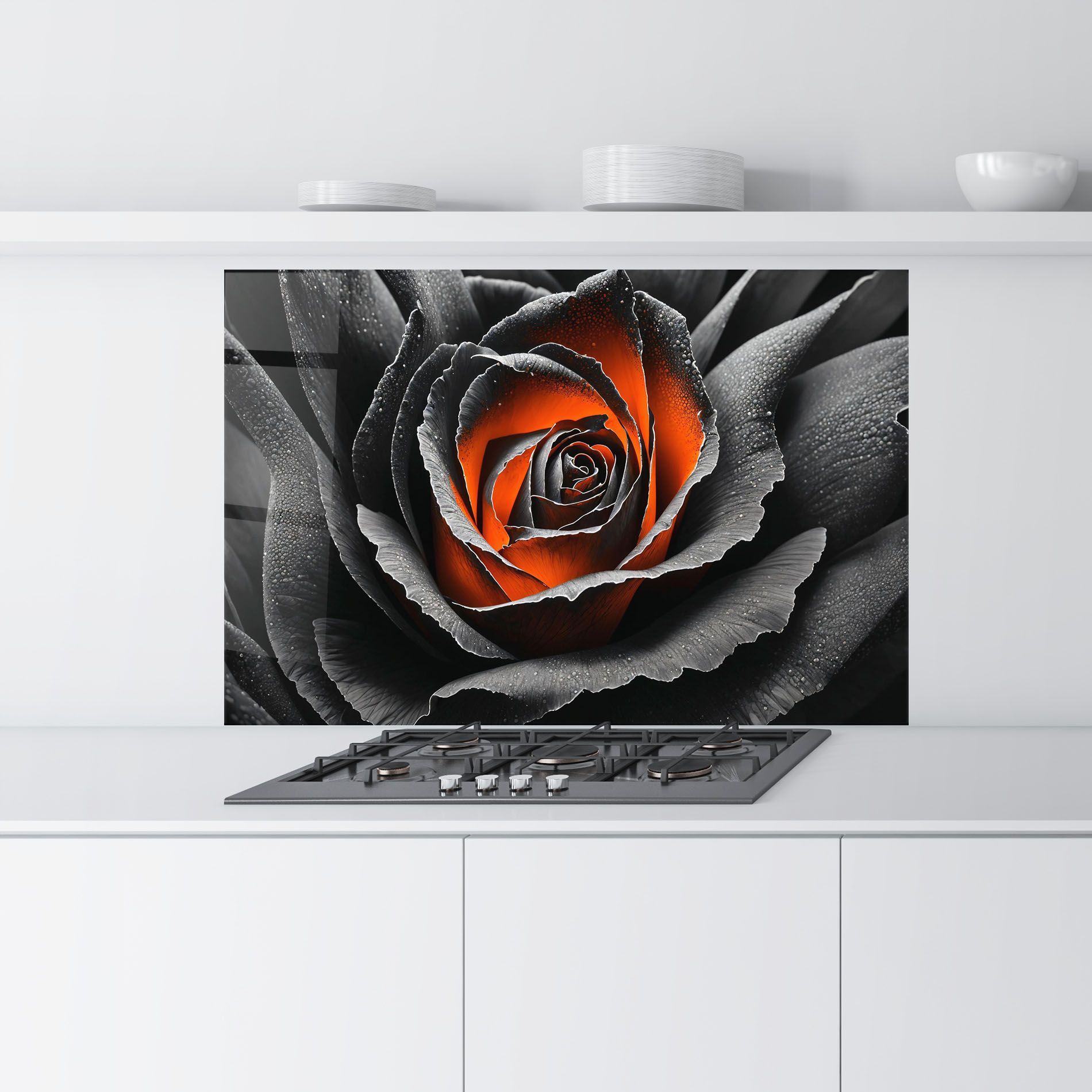 Grey Orange Rose mockup 9