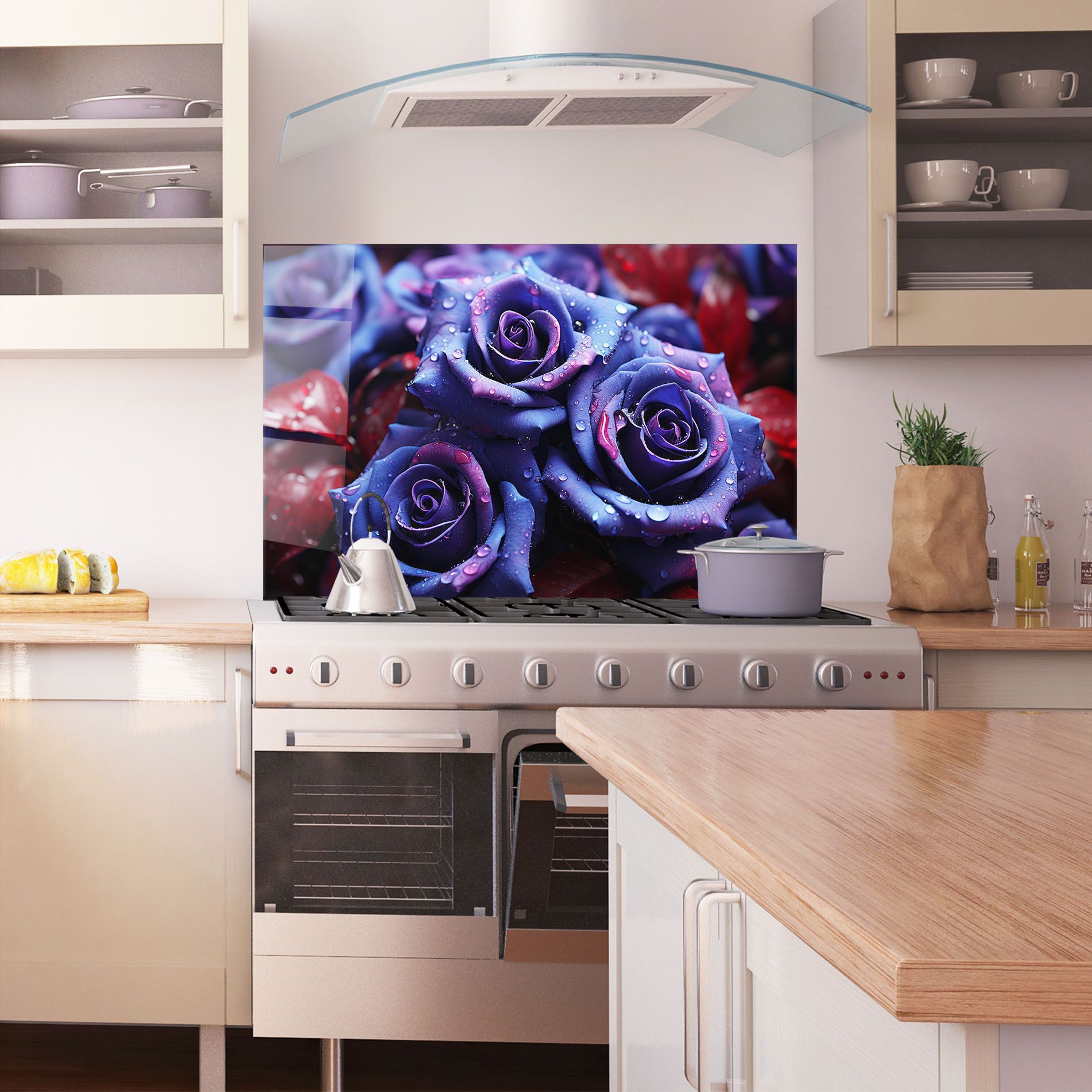 Blue Purple Rose mockup 1