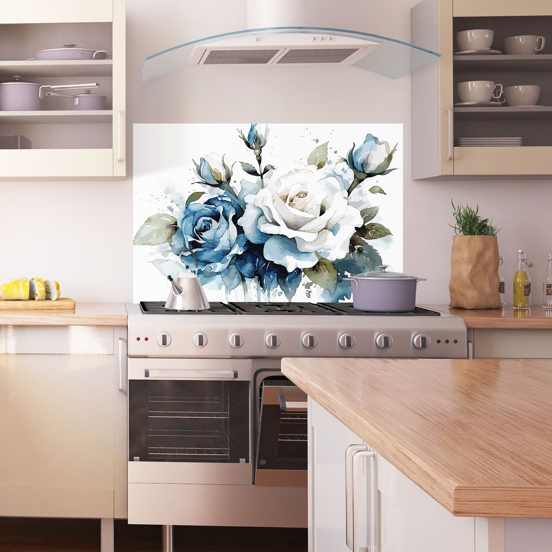 Blue White Roses mockup 1