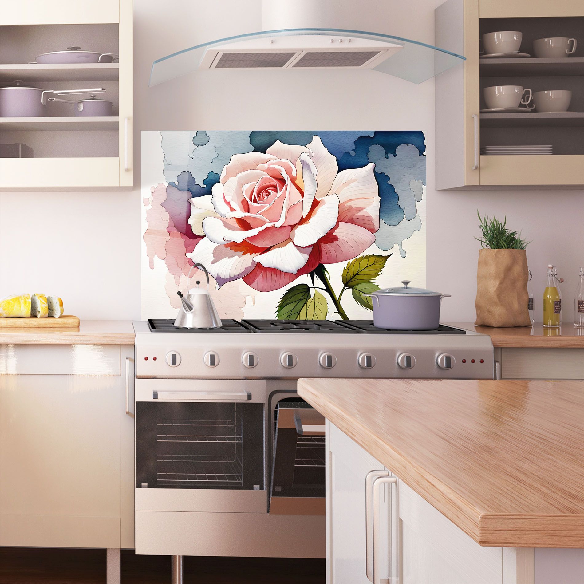 Light Pink Rose Painting mockup 1