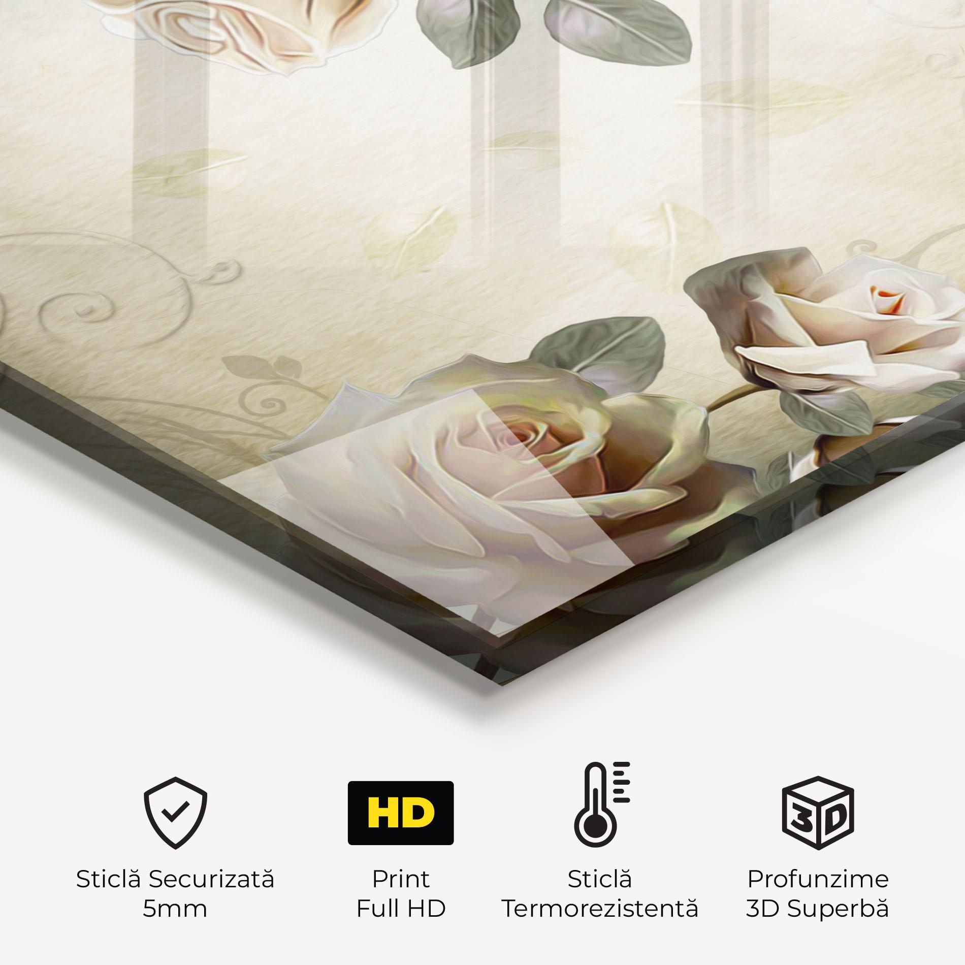 Panou Sticla Bucatarie Fir De Trandafir mockup 2