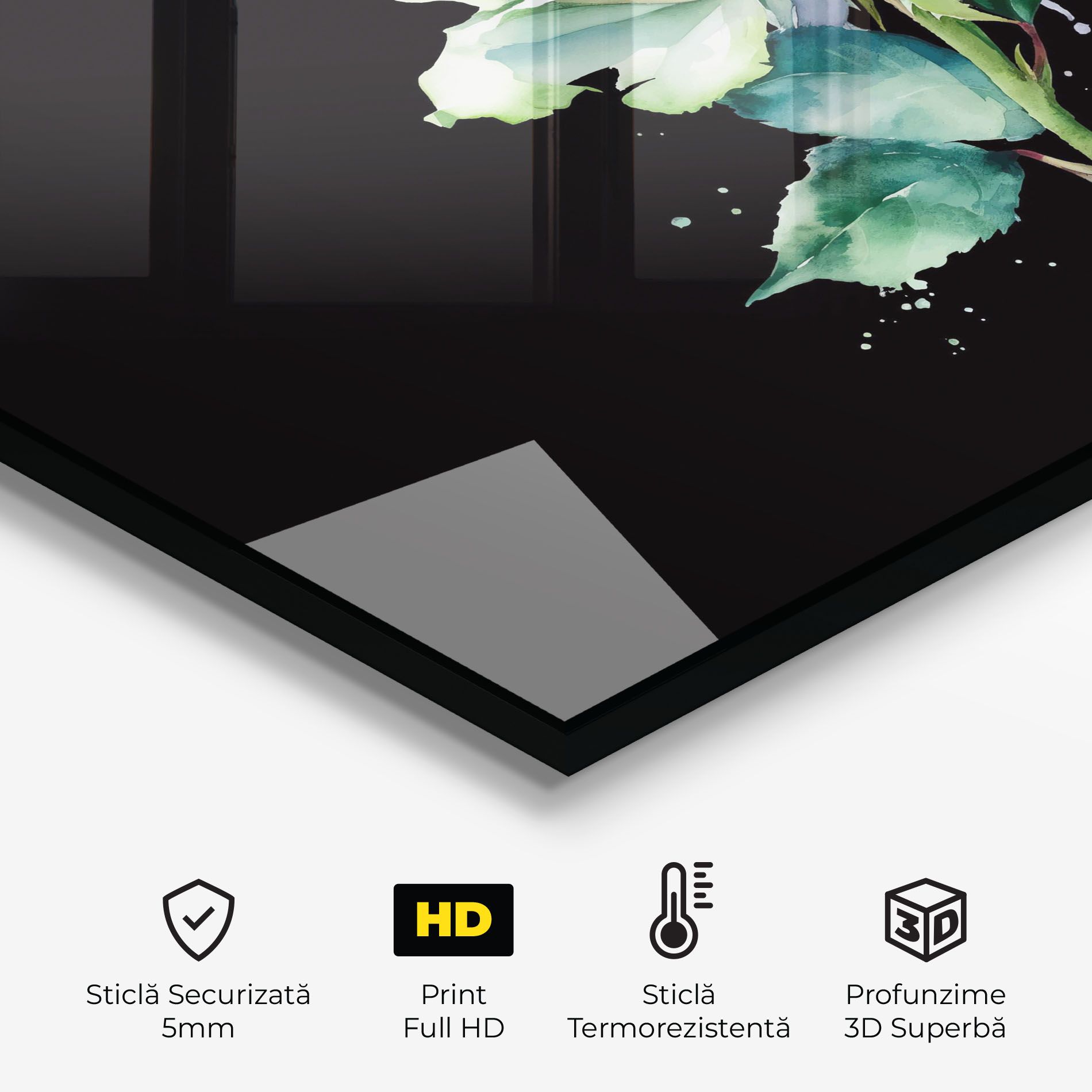 White Green Rose mockup 2