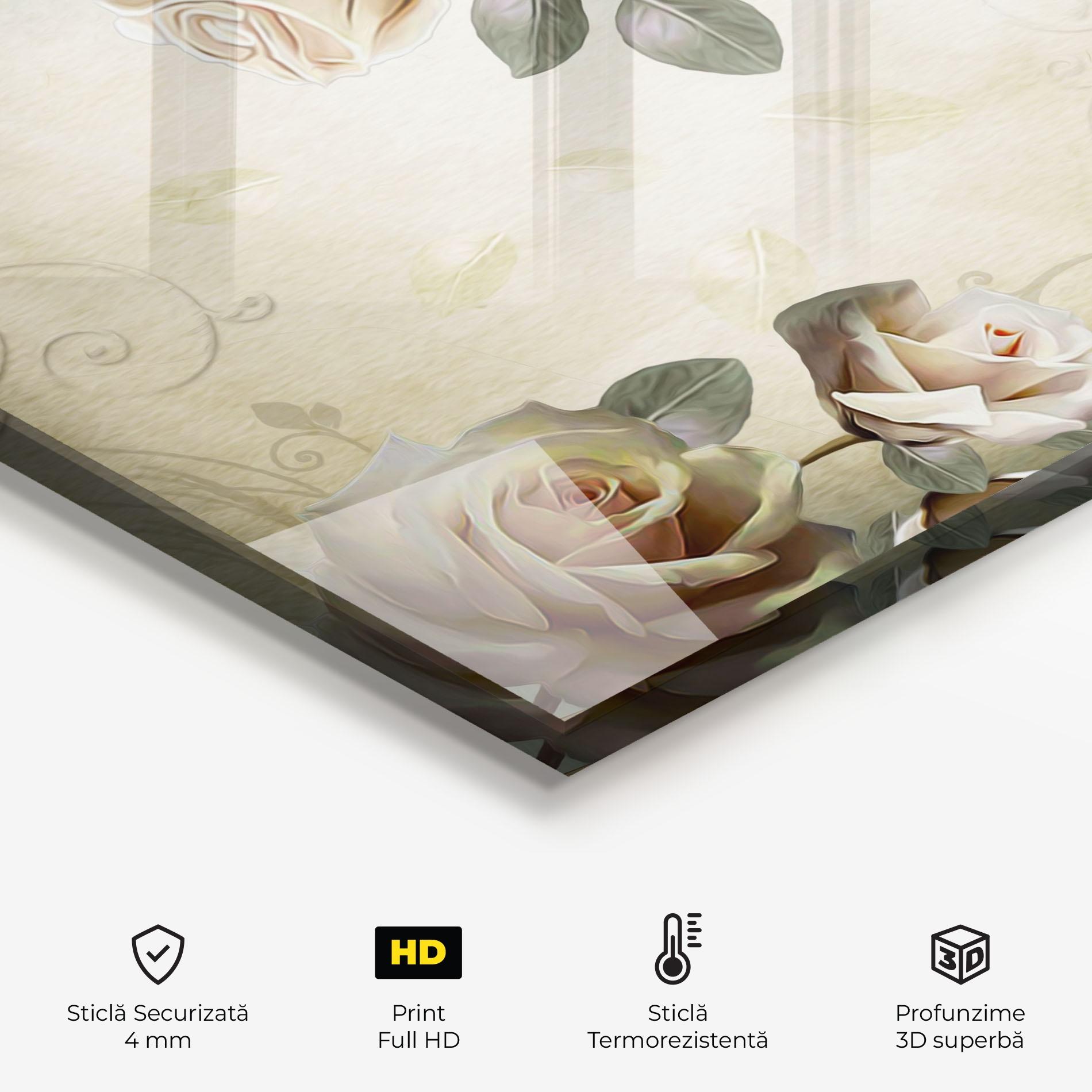 Panou Sticla Bucatarie Fir De Trandafir mockup 2