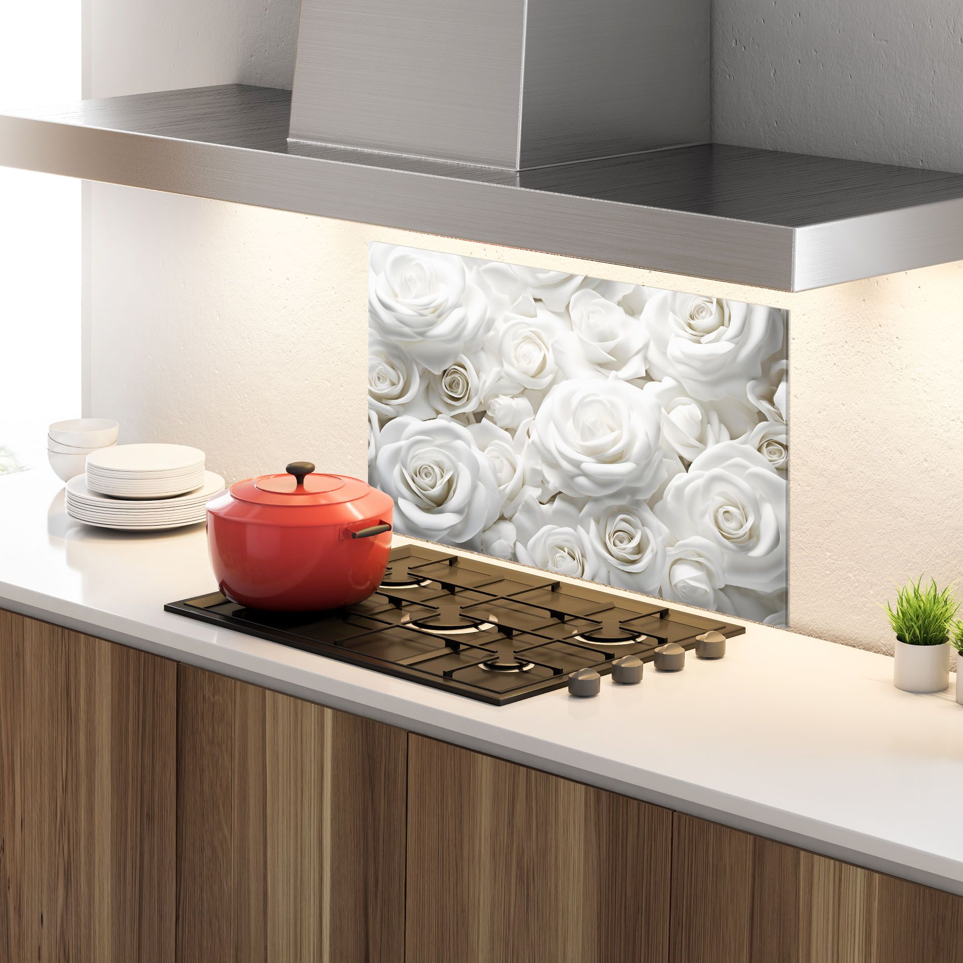 3d White Roses mockup 4