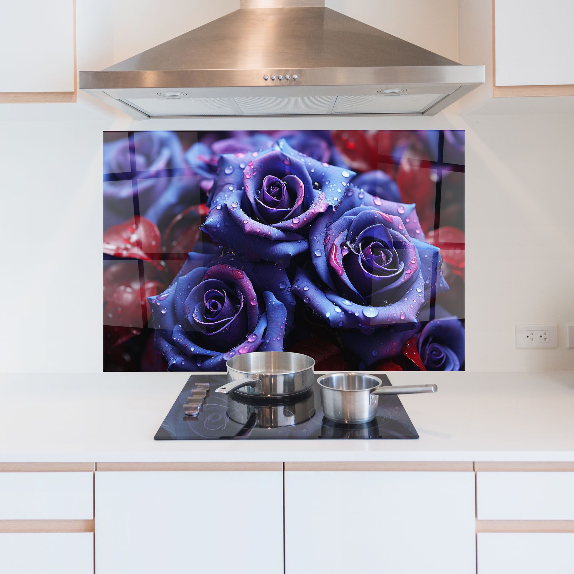 Blue Purple Rose mockup 5