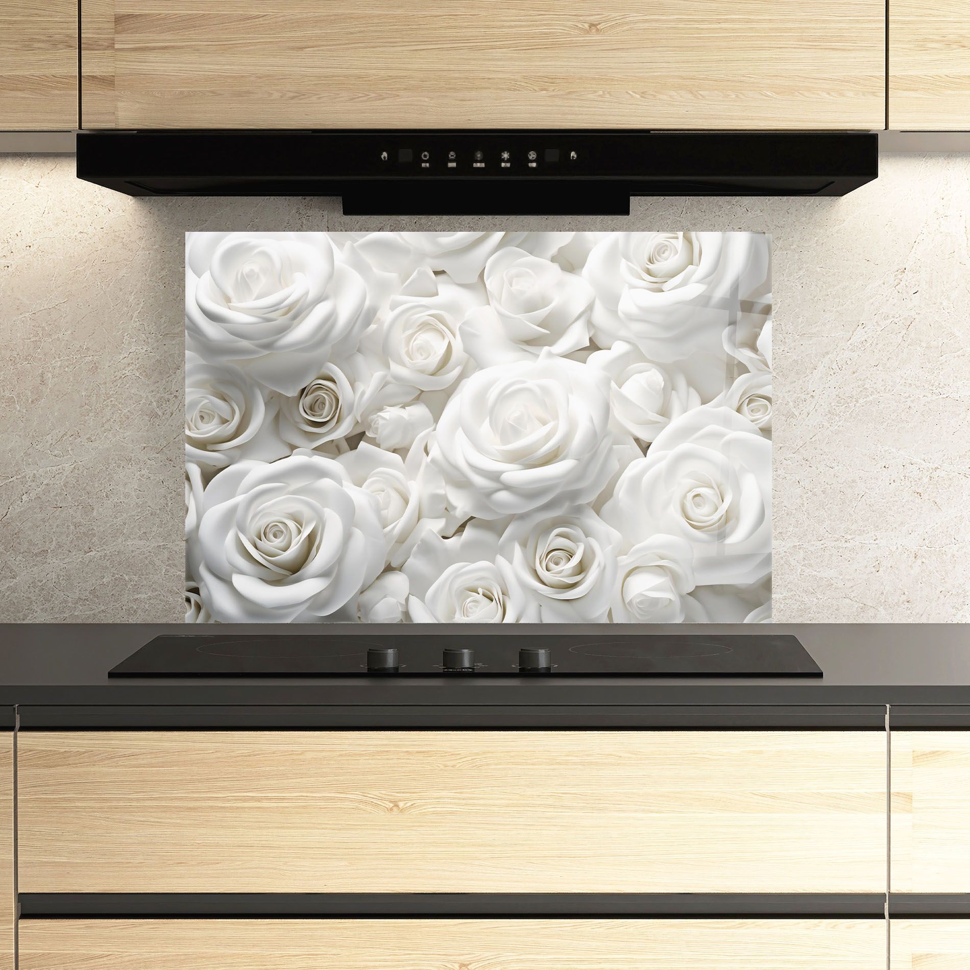 3d White Roses mockup 3