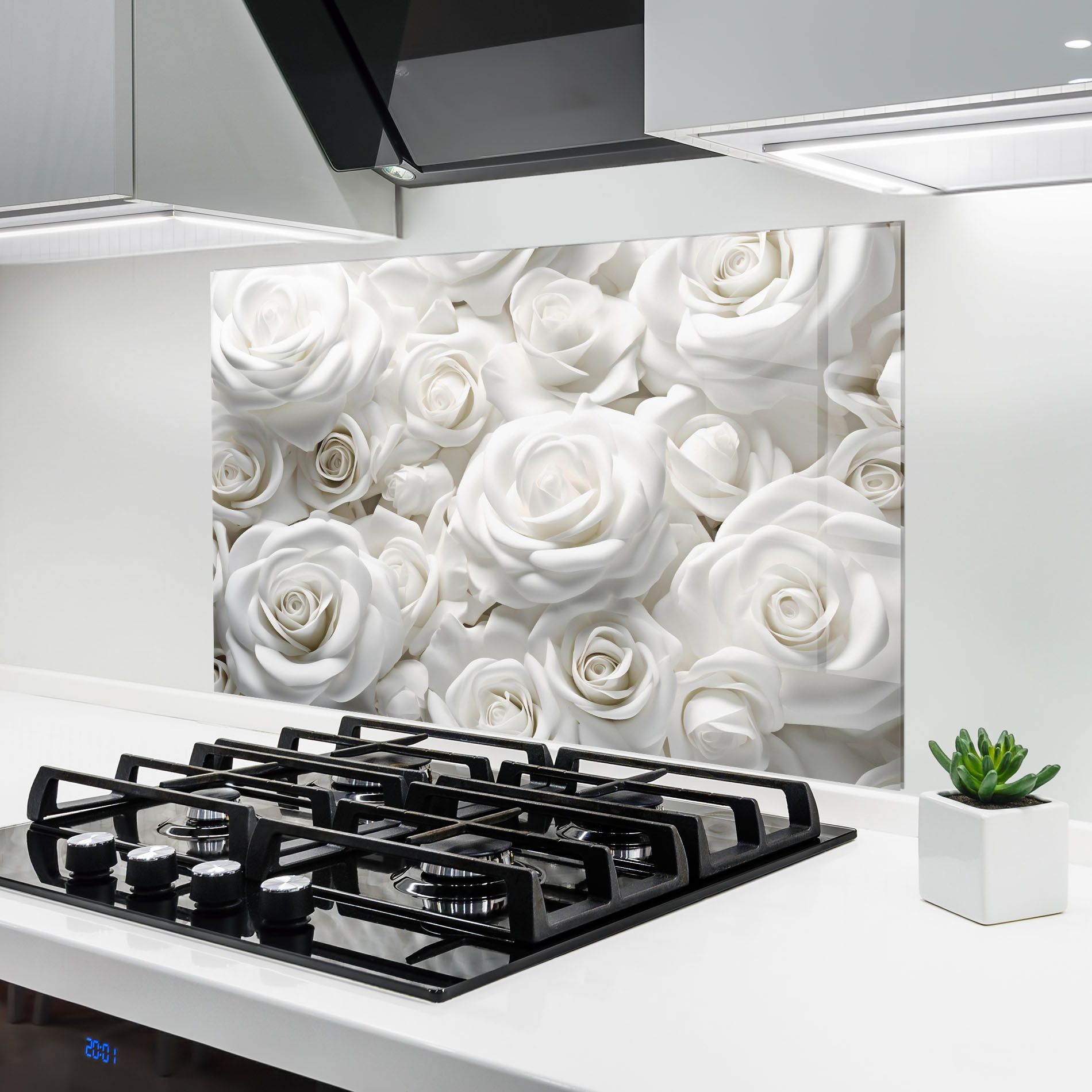 3d White Roses mockup 6