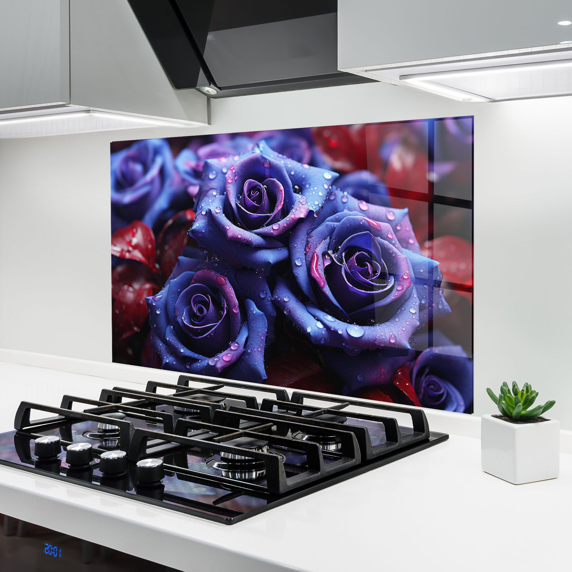 Blue Purple Rose mockup 6