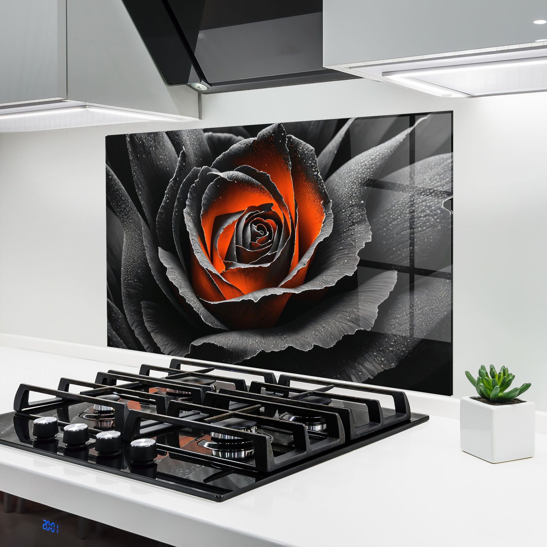 Grey Orange Rose mockup 6