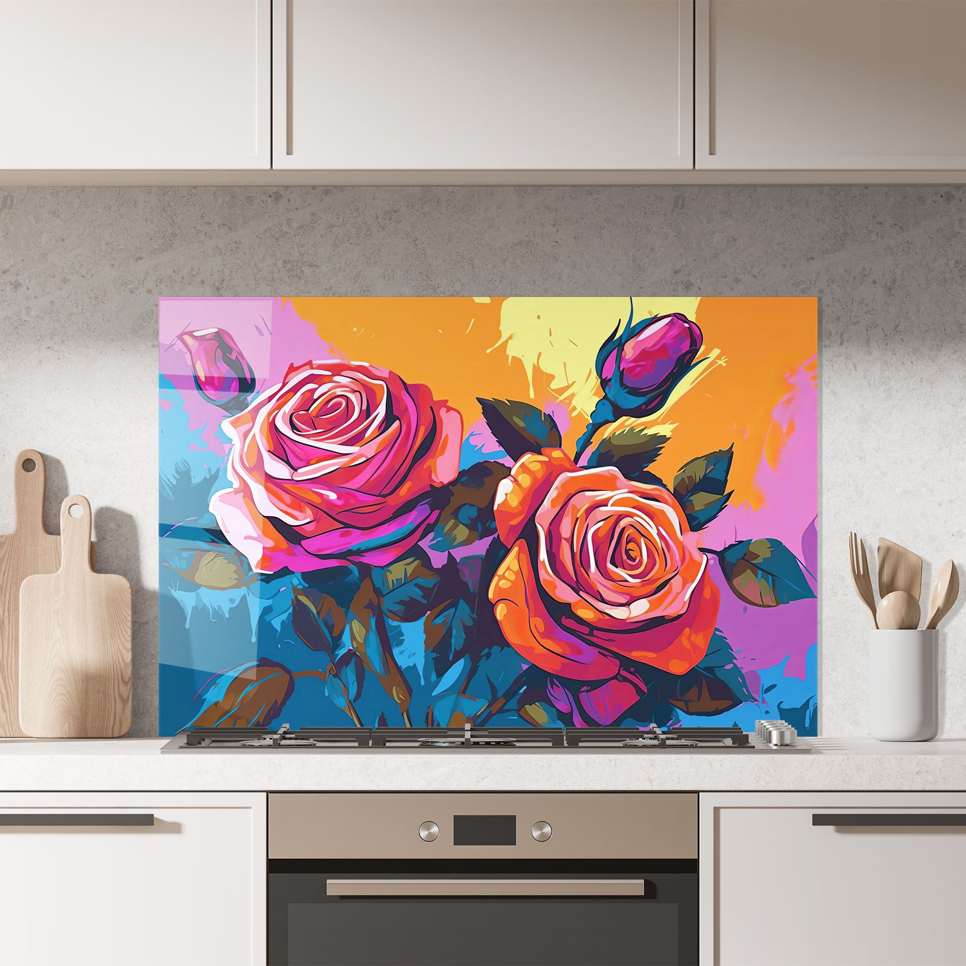 Blue Orange Rose mockup 7