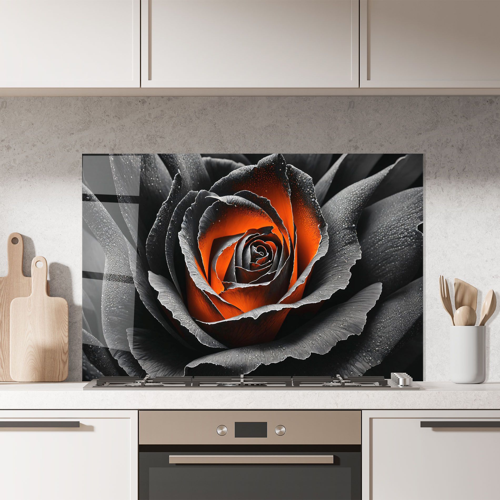 Grey Orange Rose mockup 7
