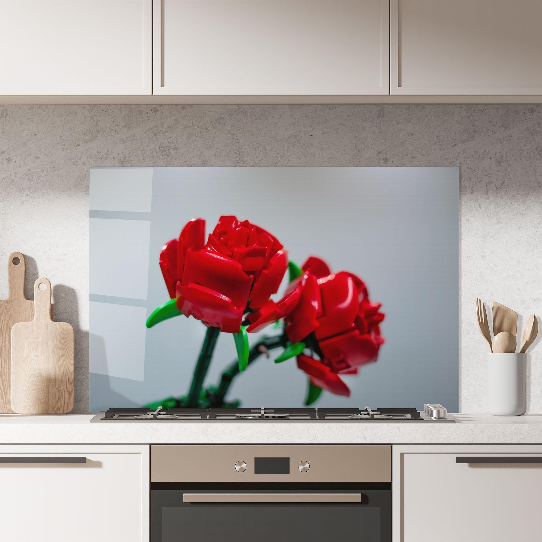 Panou Sticla Bucatarie Lego Red Roses mockup 7