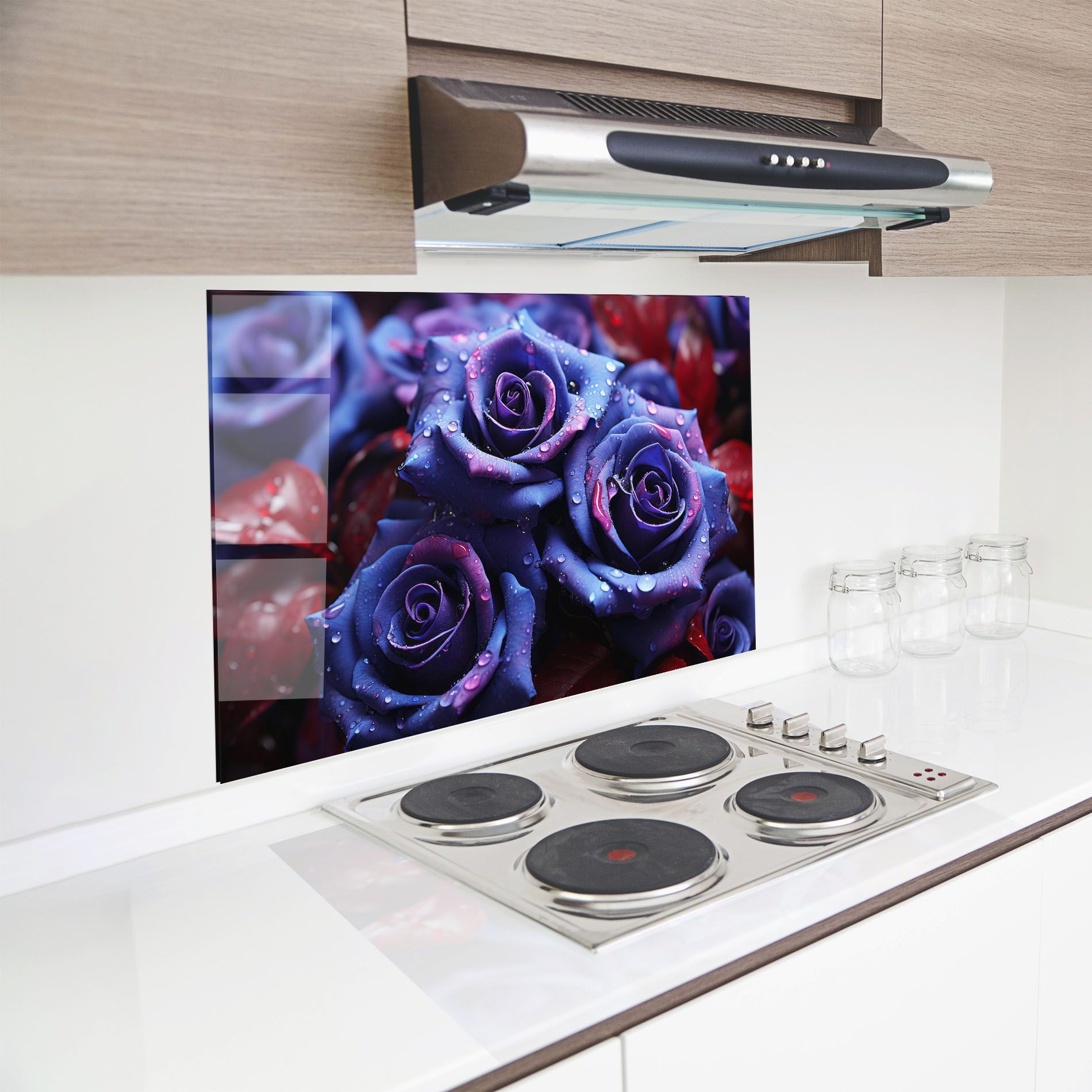 Blue Purple Rose mockup 8