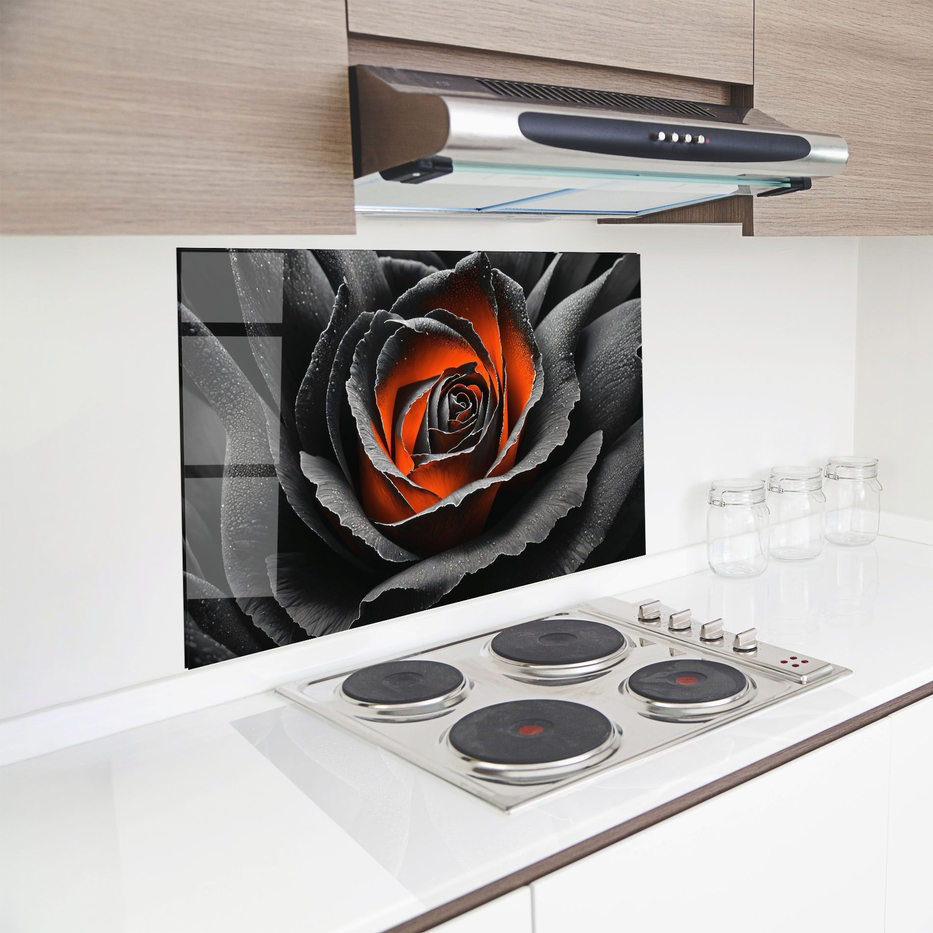 Grey Orange Rose mockup 8