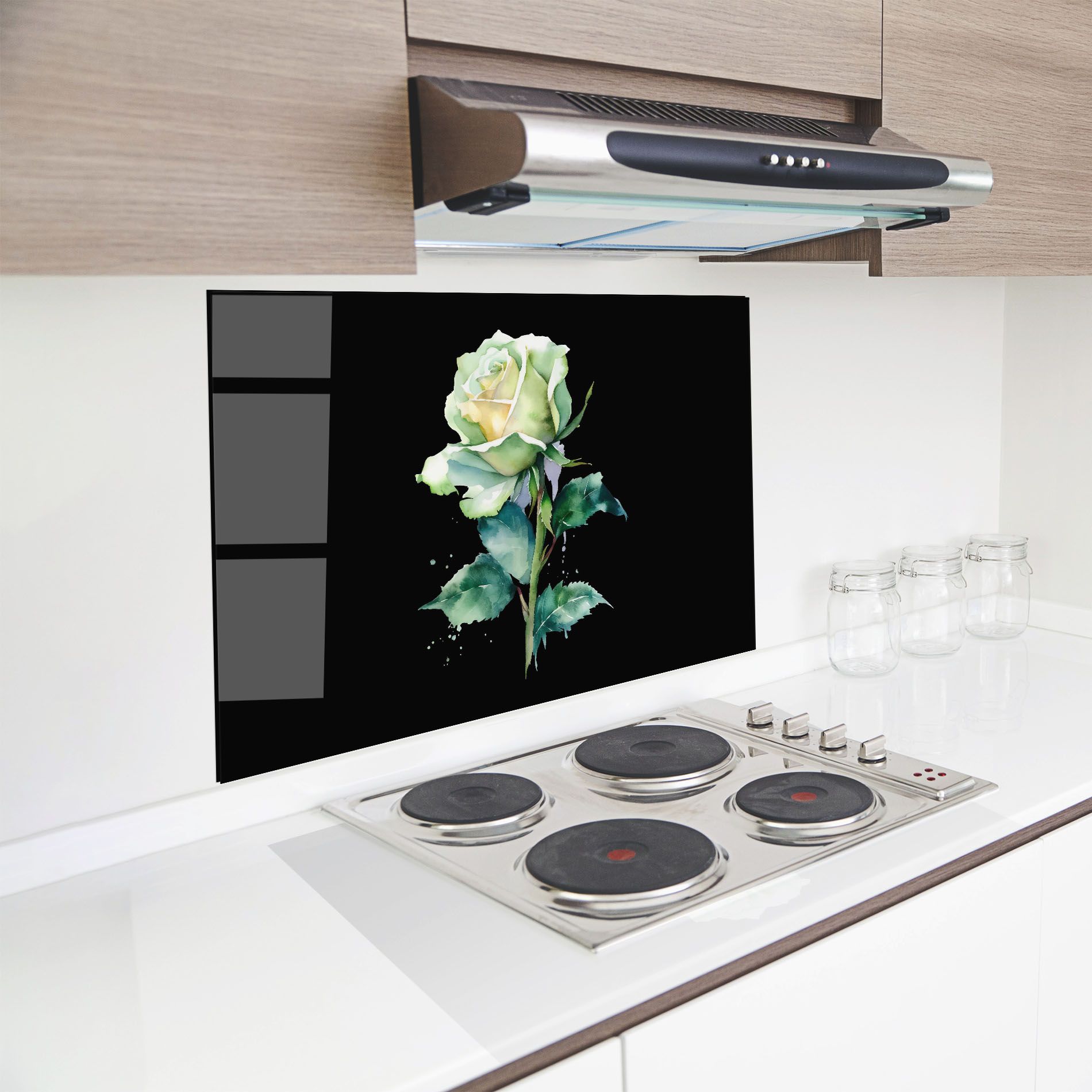 White Green Rose mockup 8