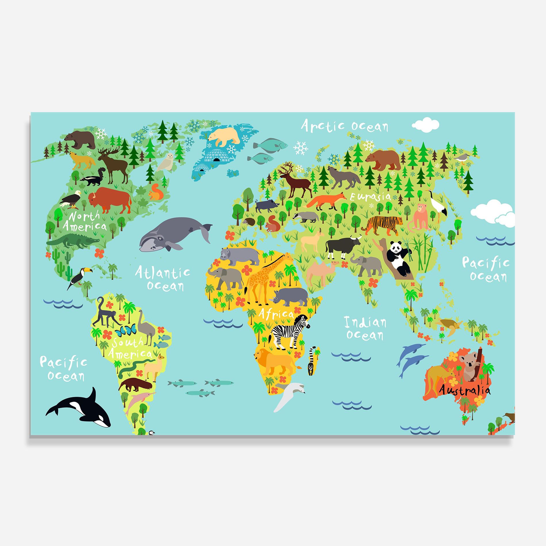 Animal World Map mockup 0