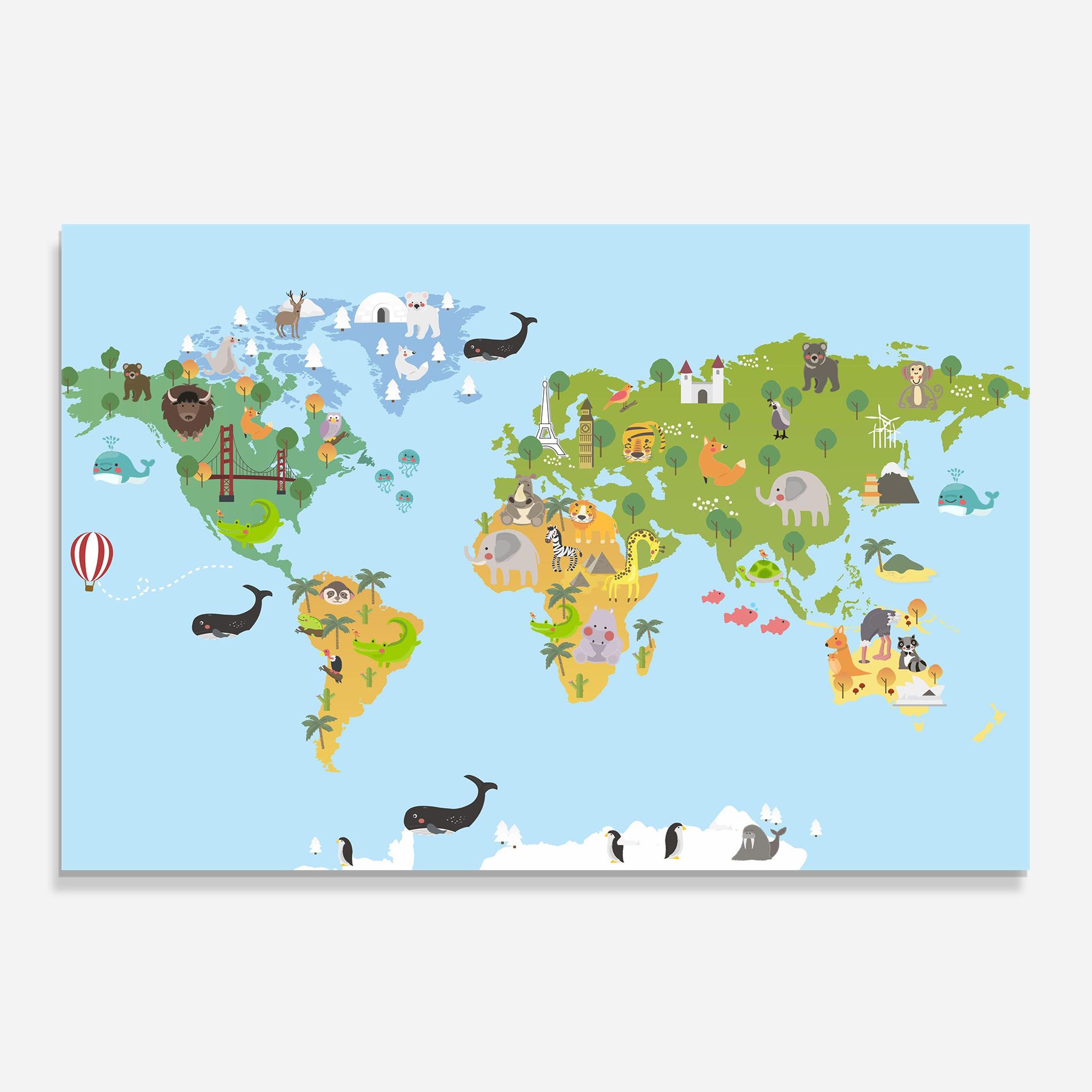 Animals Cute Map mockup 0