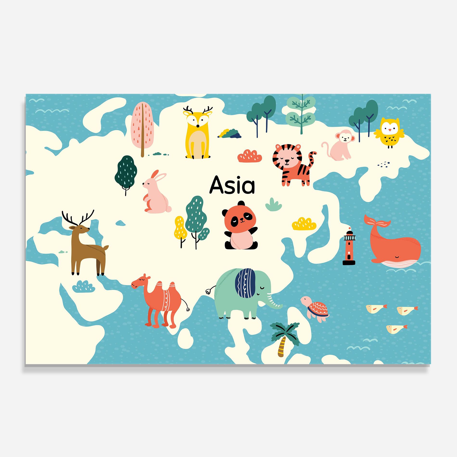 Asia Cute Map mockup 0
