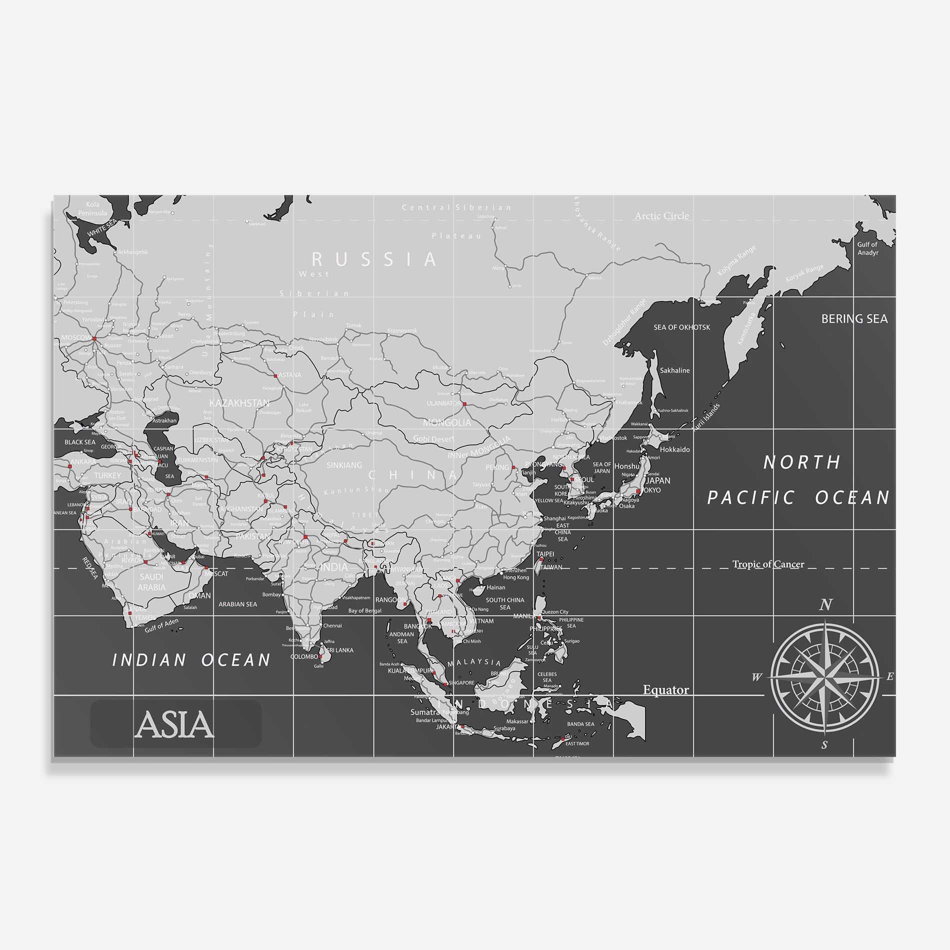 Asia Minimal Map mockup 0