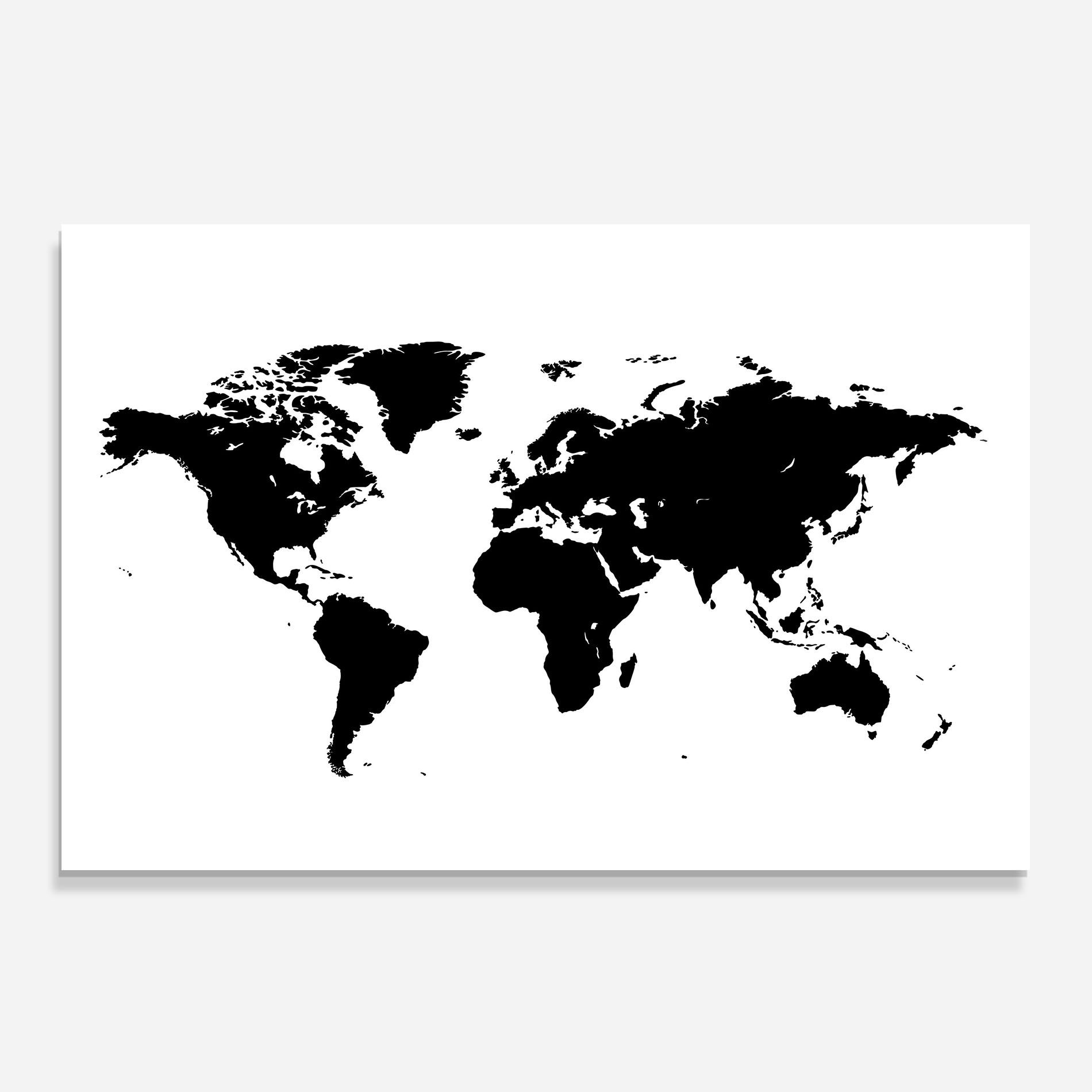 Black World Map mockup 0