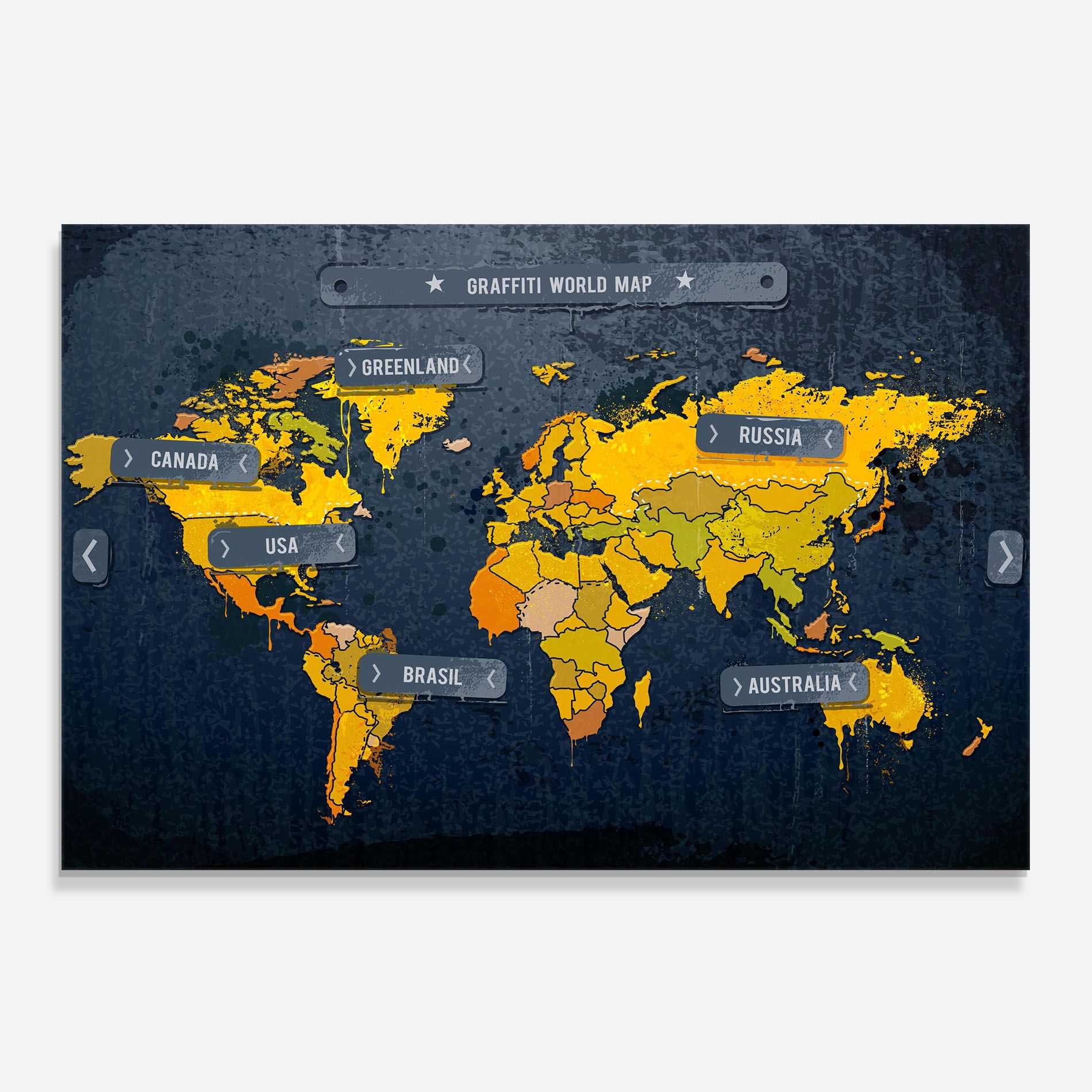 Graffiti World Map mockup 0