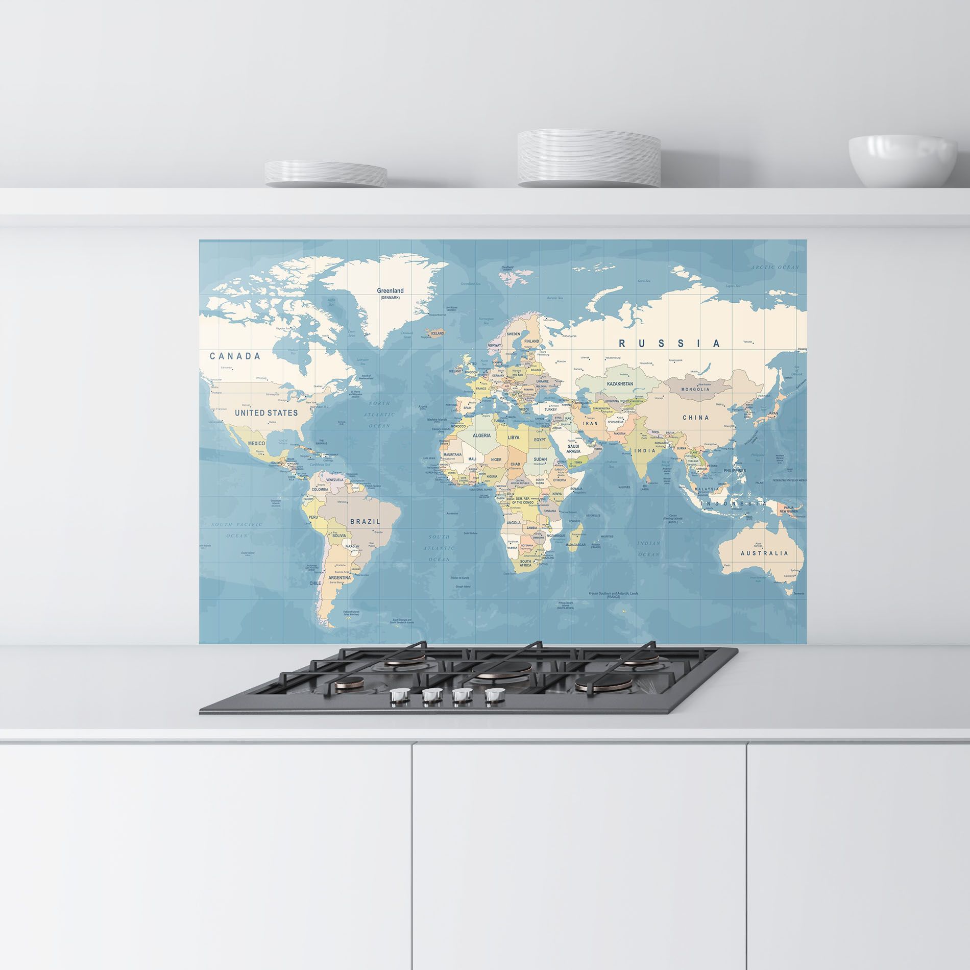 Blue World Map mockup 9