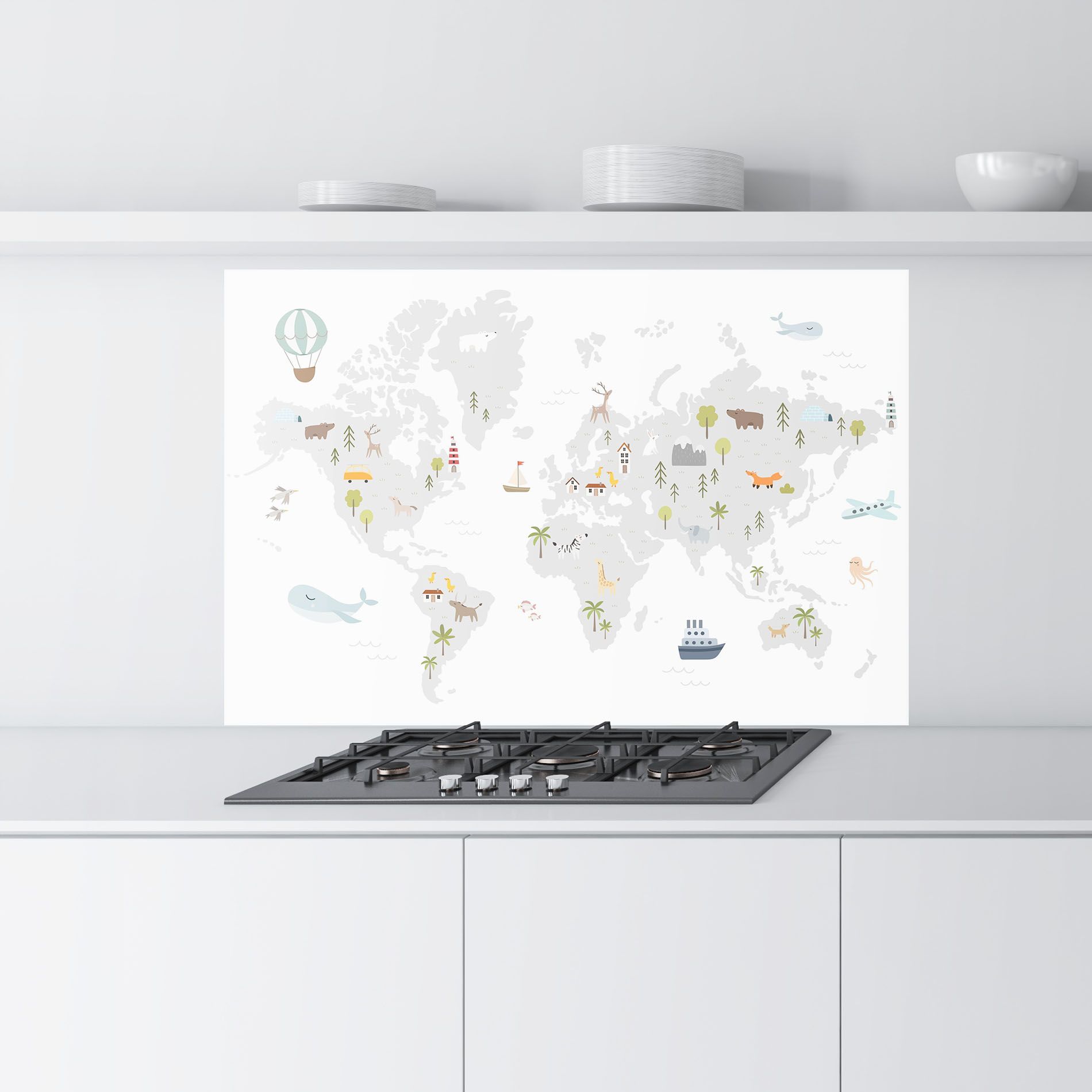 Pretty Grey Map mockup 9