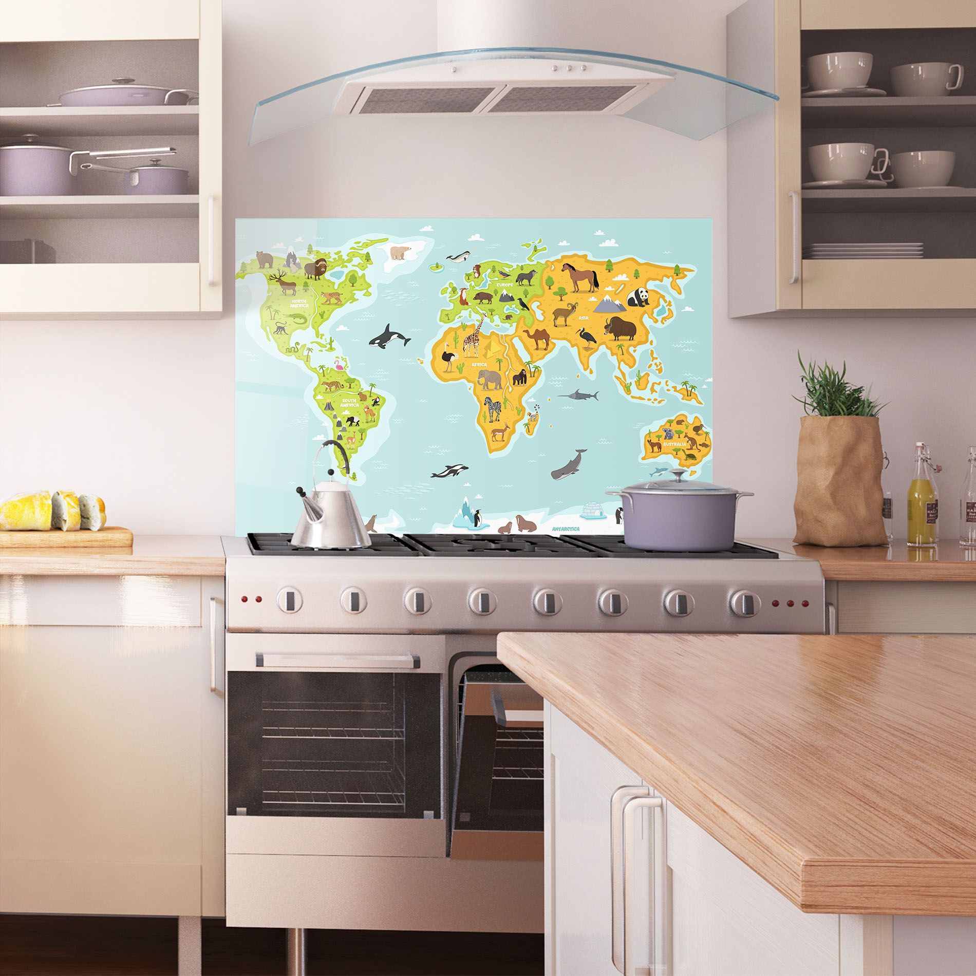Animals World Map mockup 1