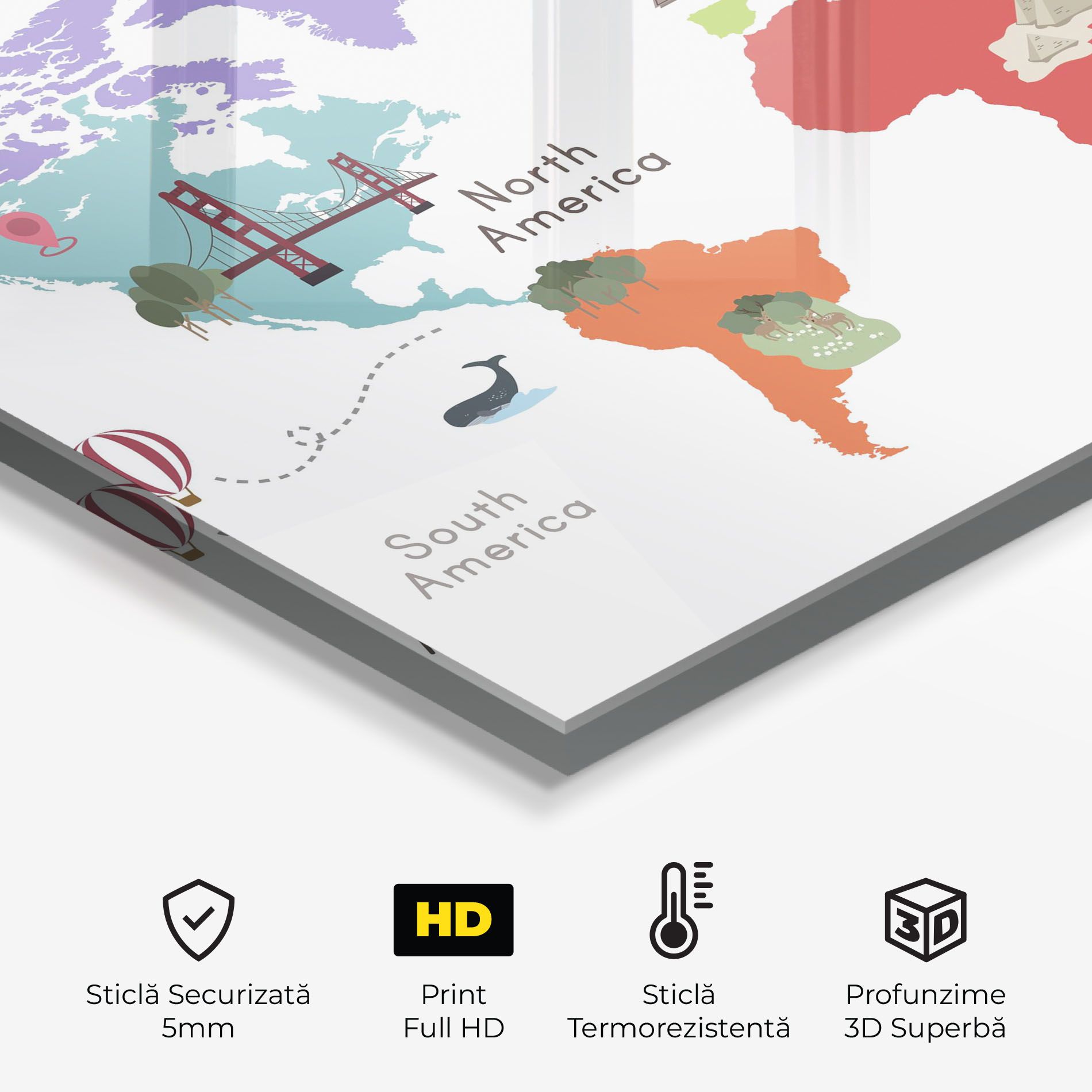 Colored World Map mockup 2