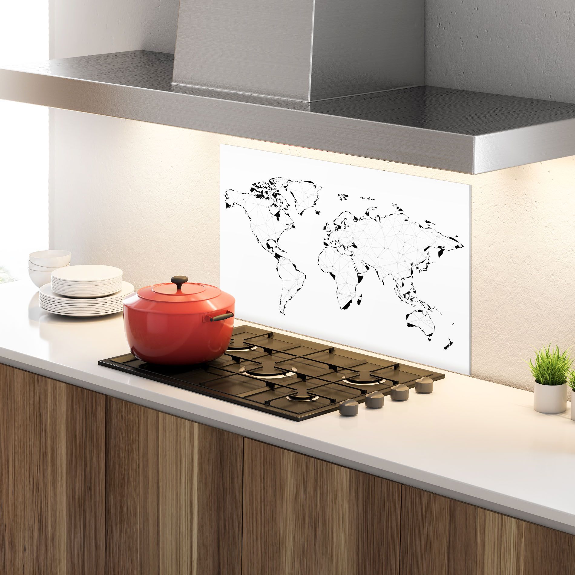 Black Line Map mockup 4