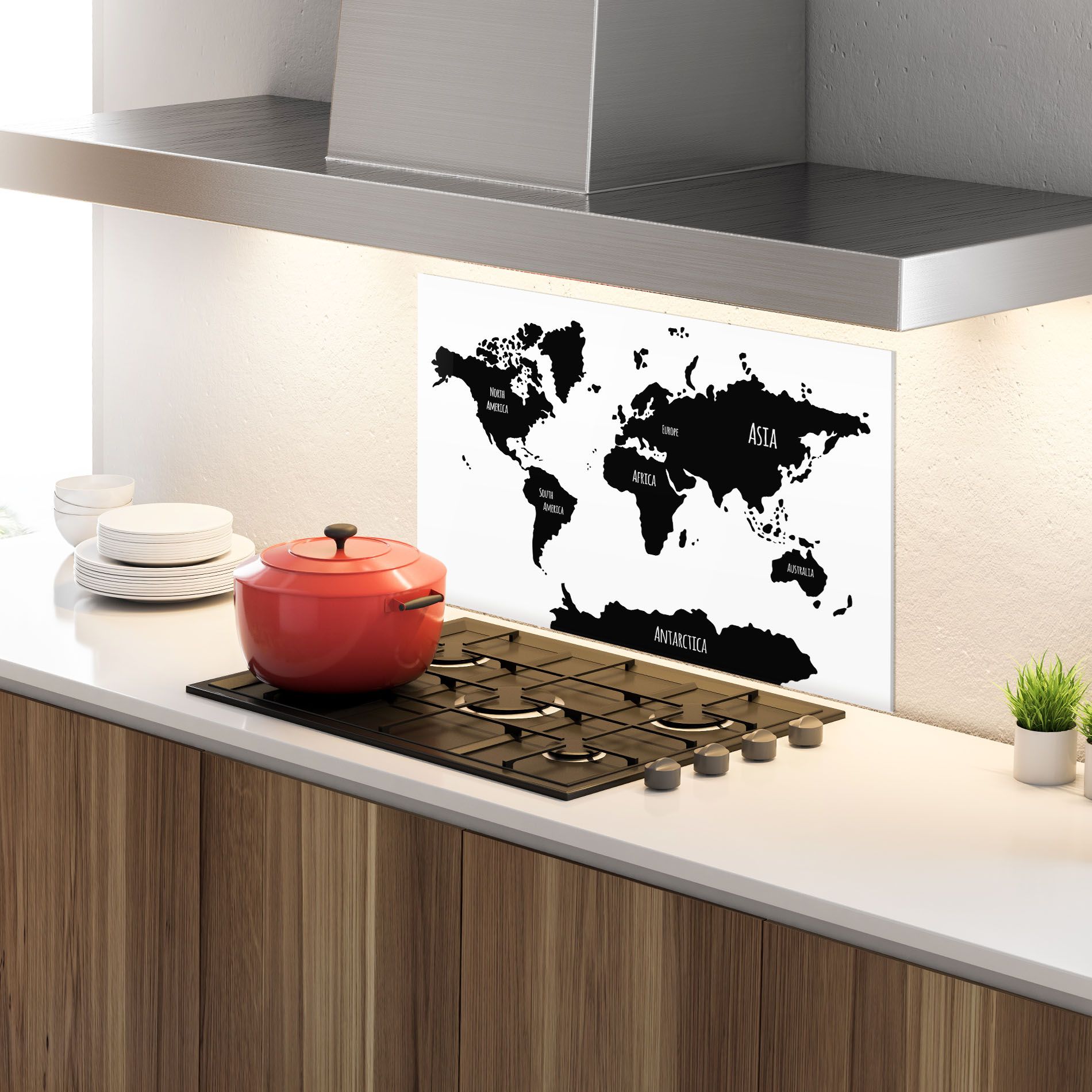 Black Map World mockup 4