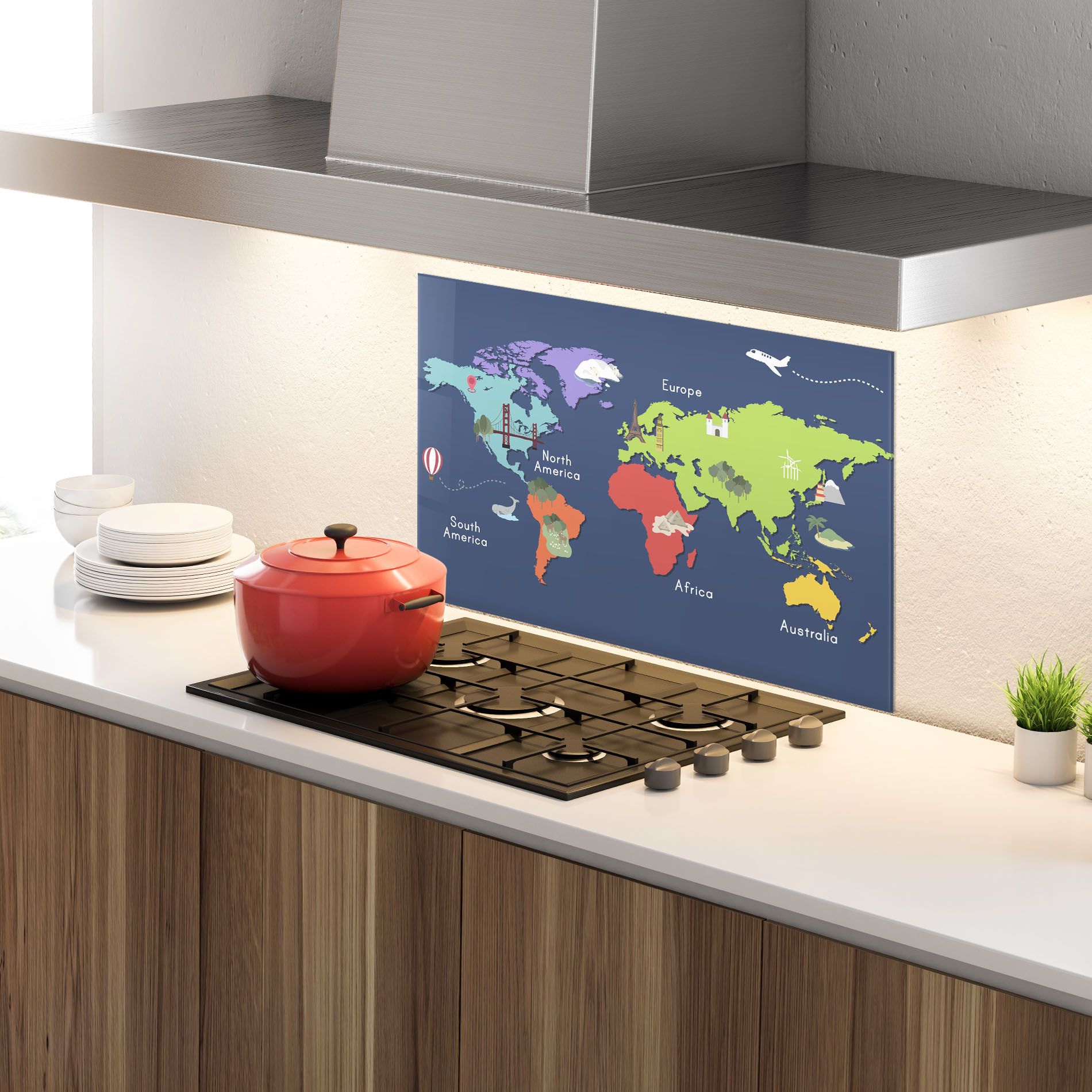 Blue Map World mockup 4