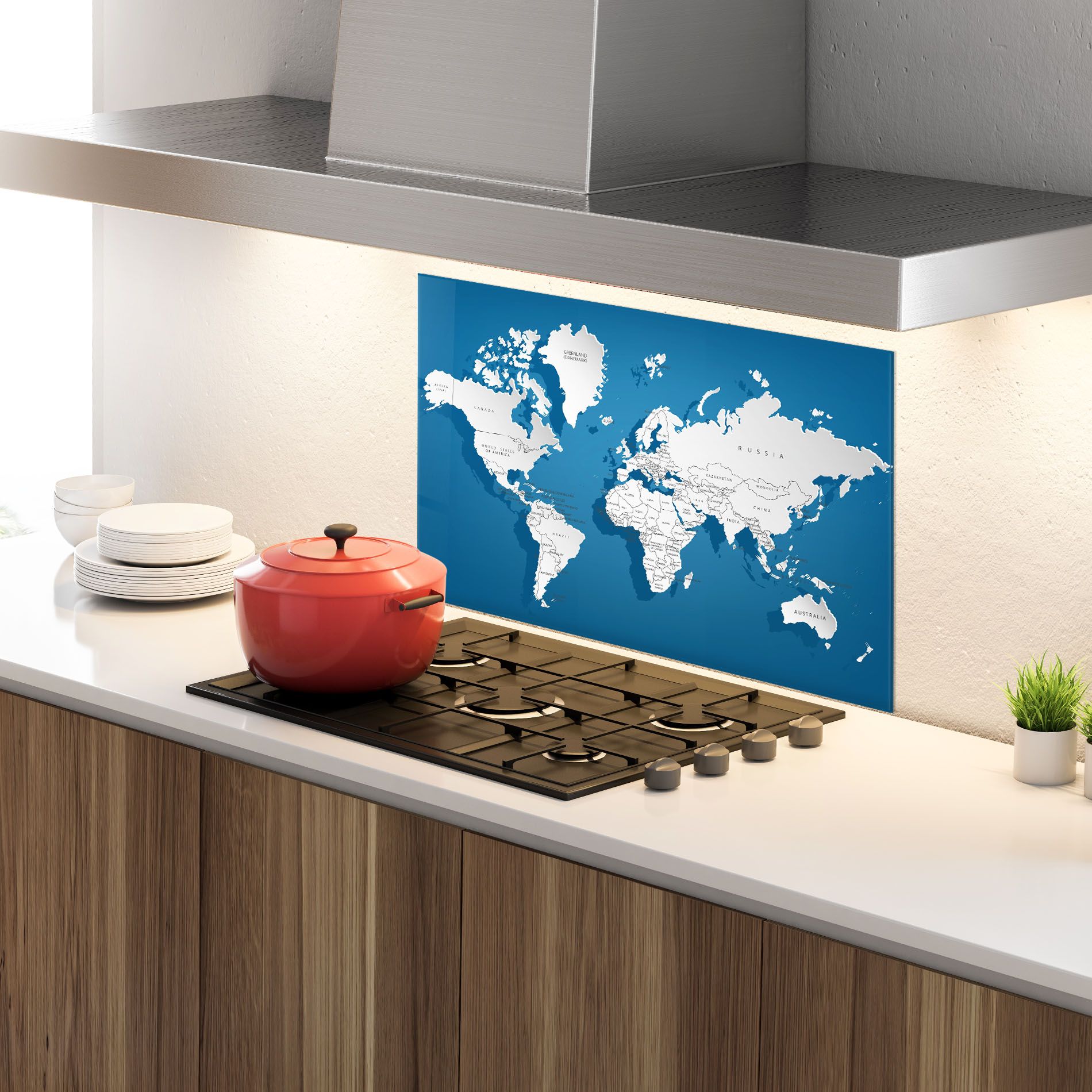 Blue White Map mockup 4