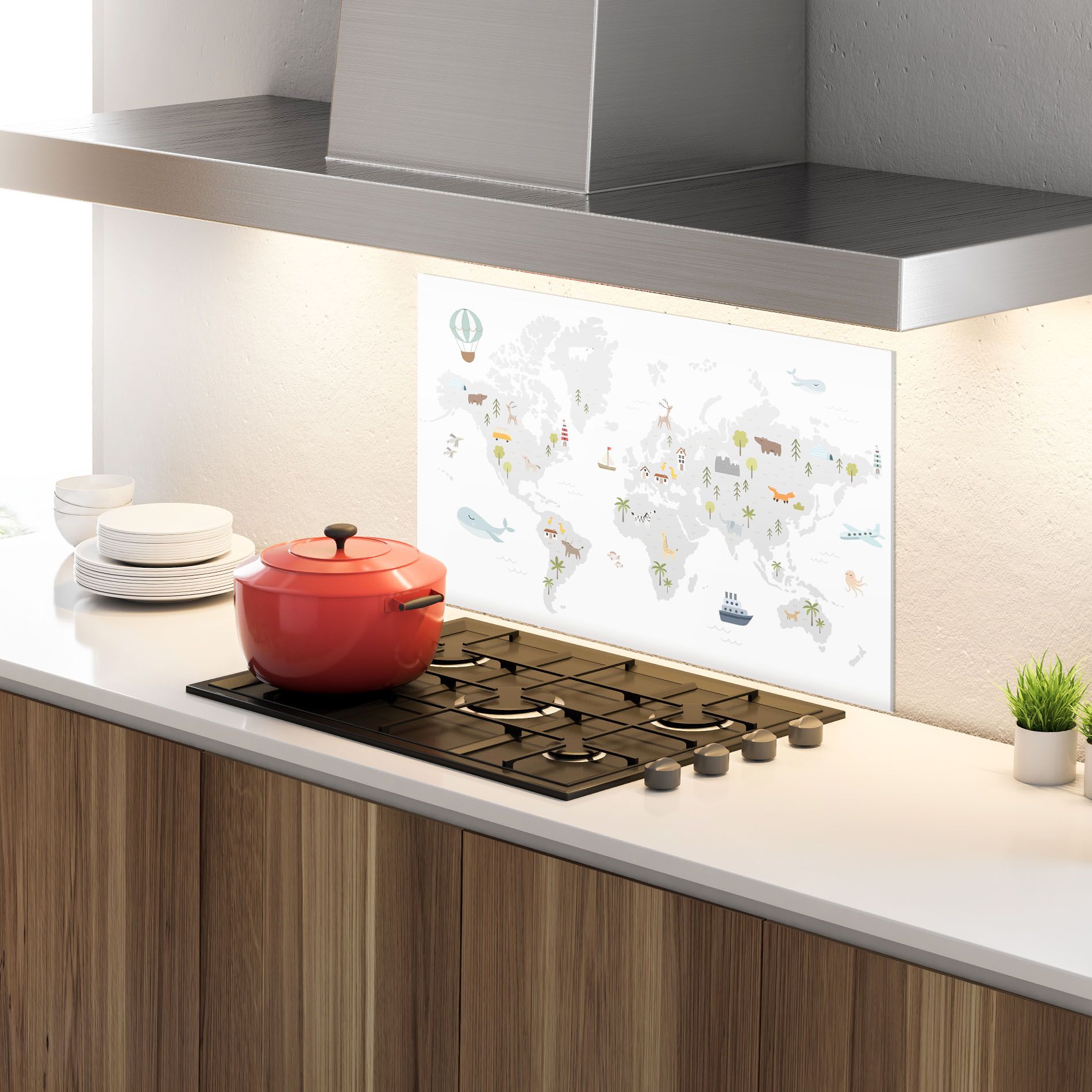 Pretty Grey Map mockup 4