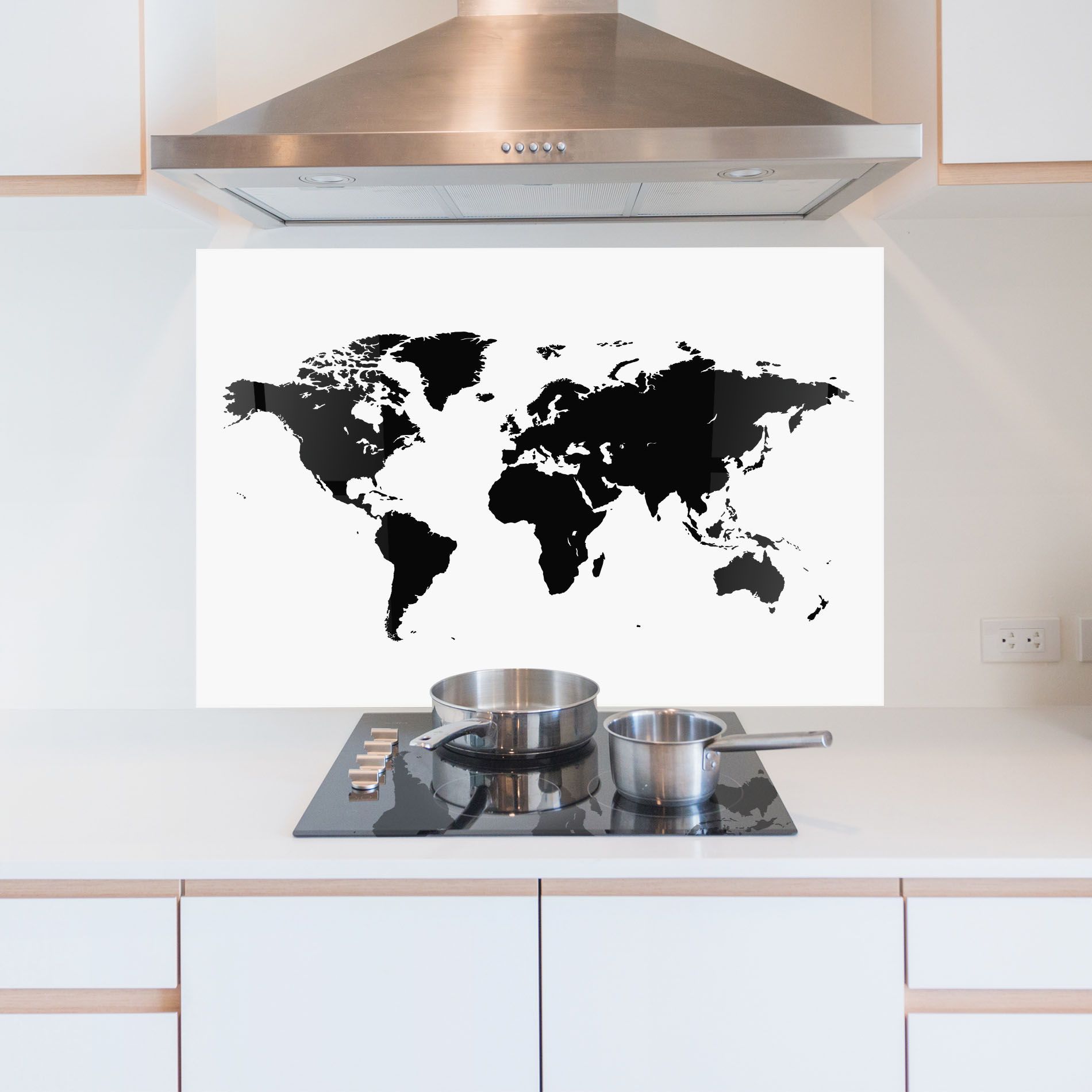 Black World Map mockup 5