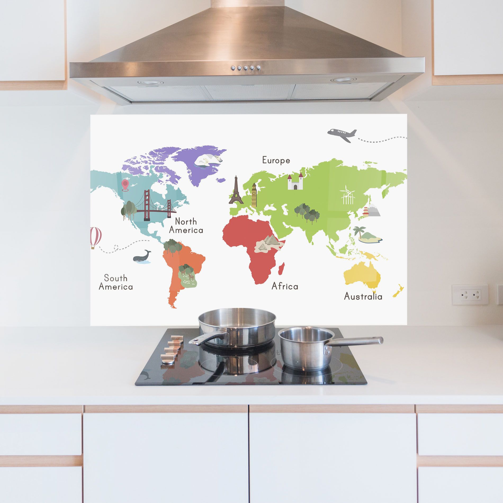 Colored World Map mockup 5