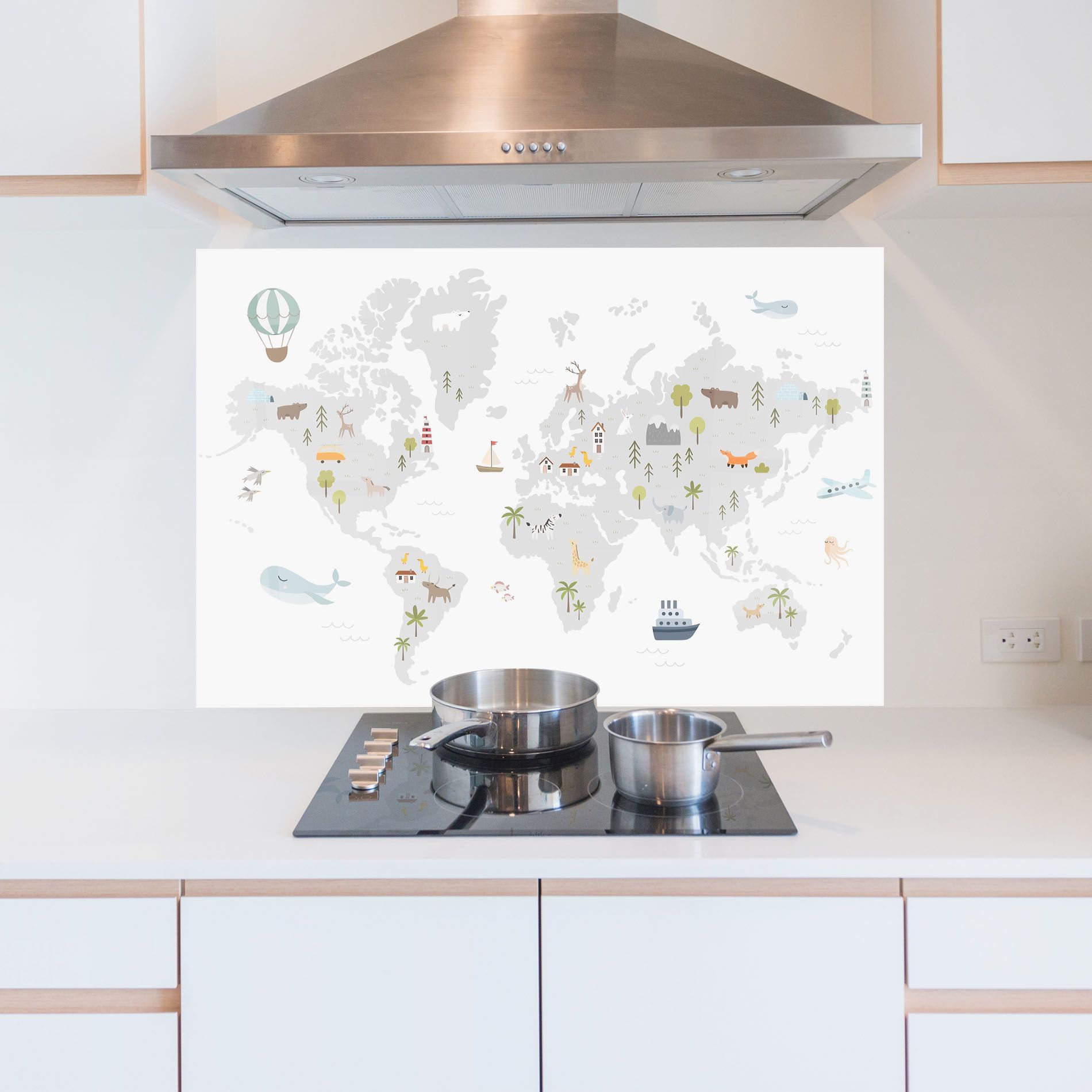 Pretty Grey Map mockup 5