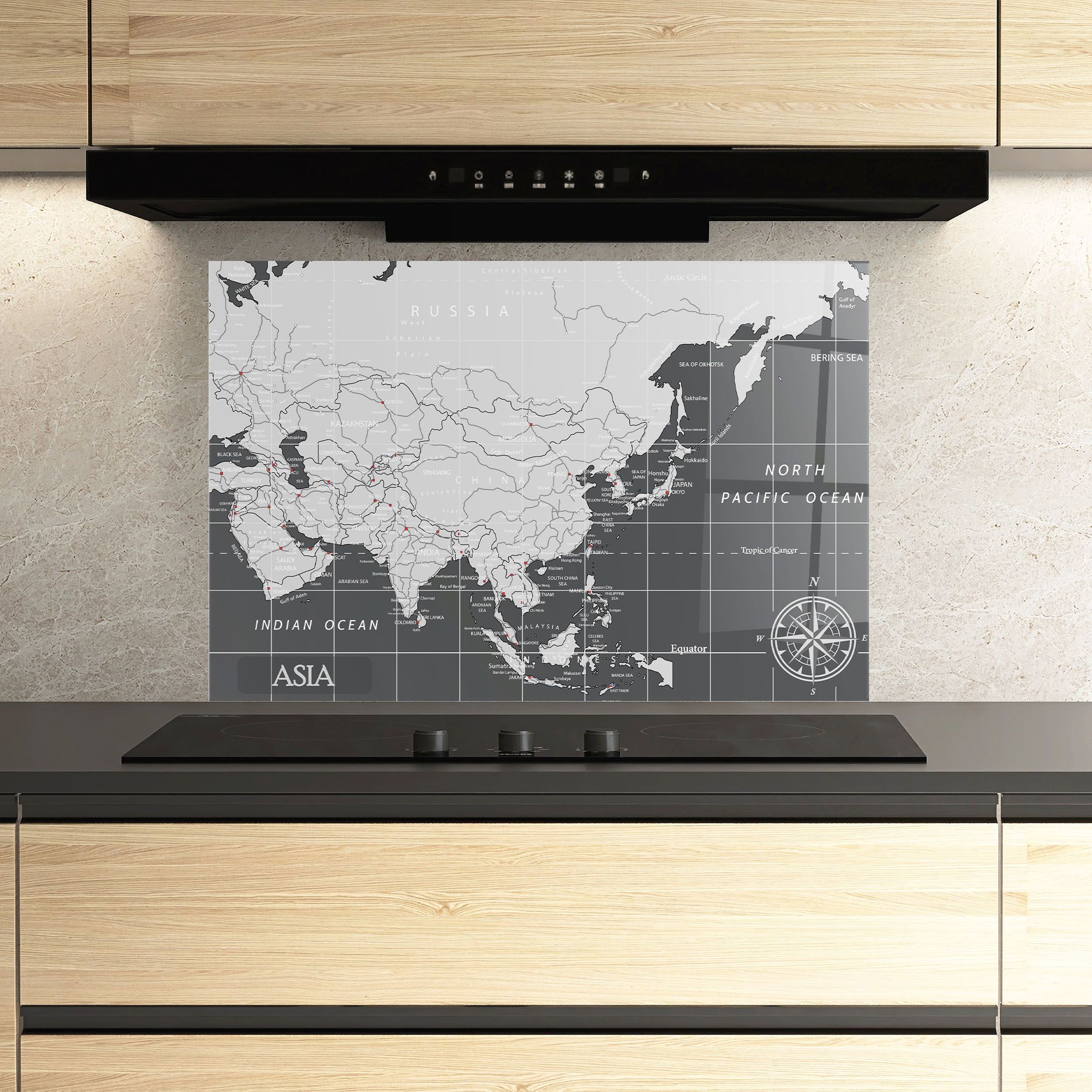 Asia Minimal Map mockup 3