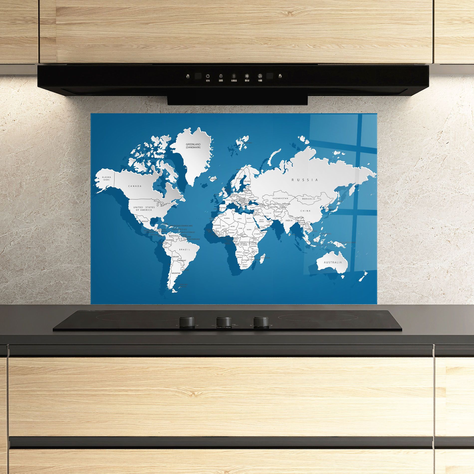 Blue White Map mockup 3