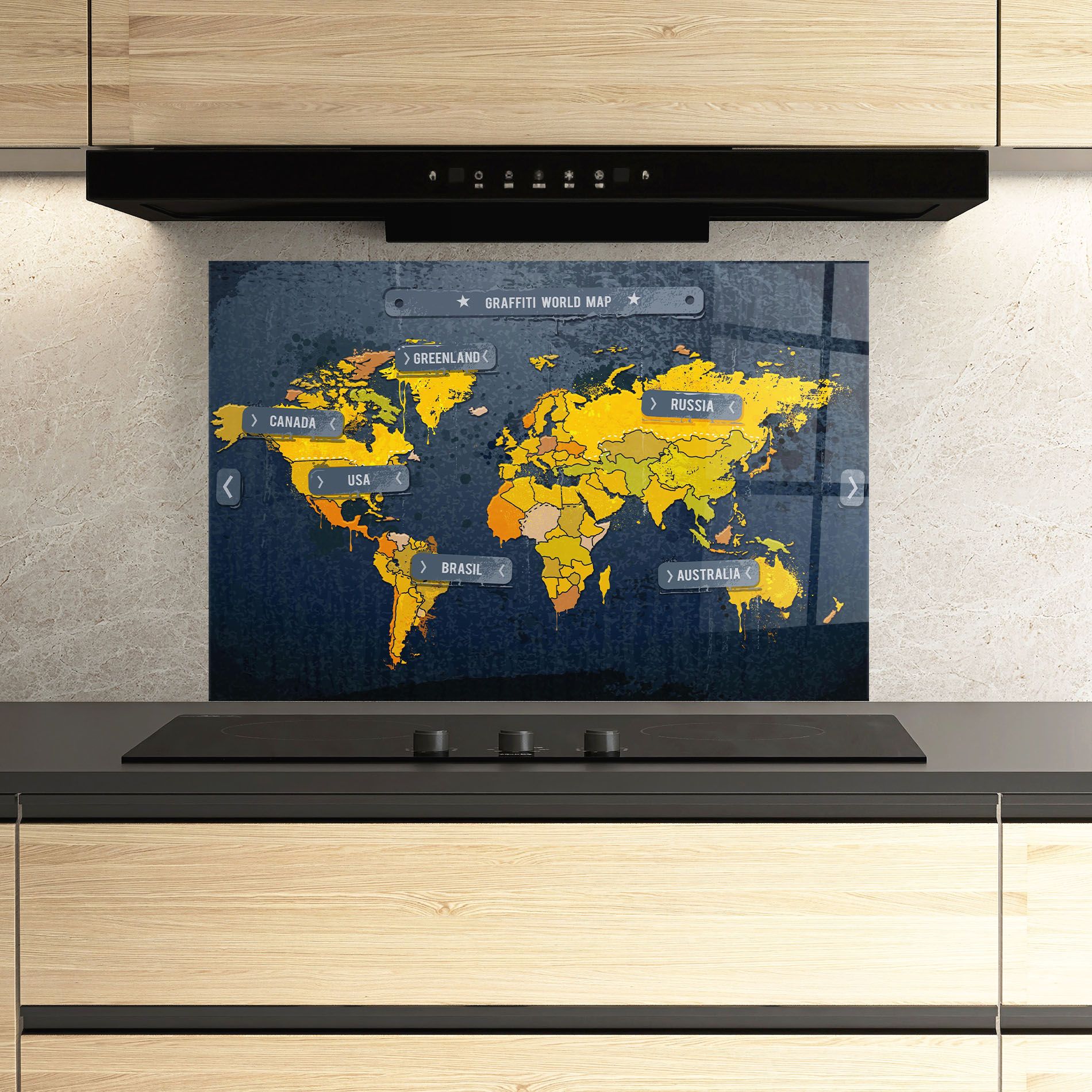 Graffiti World Map mockup 3