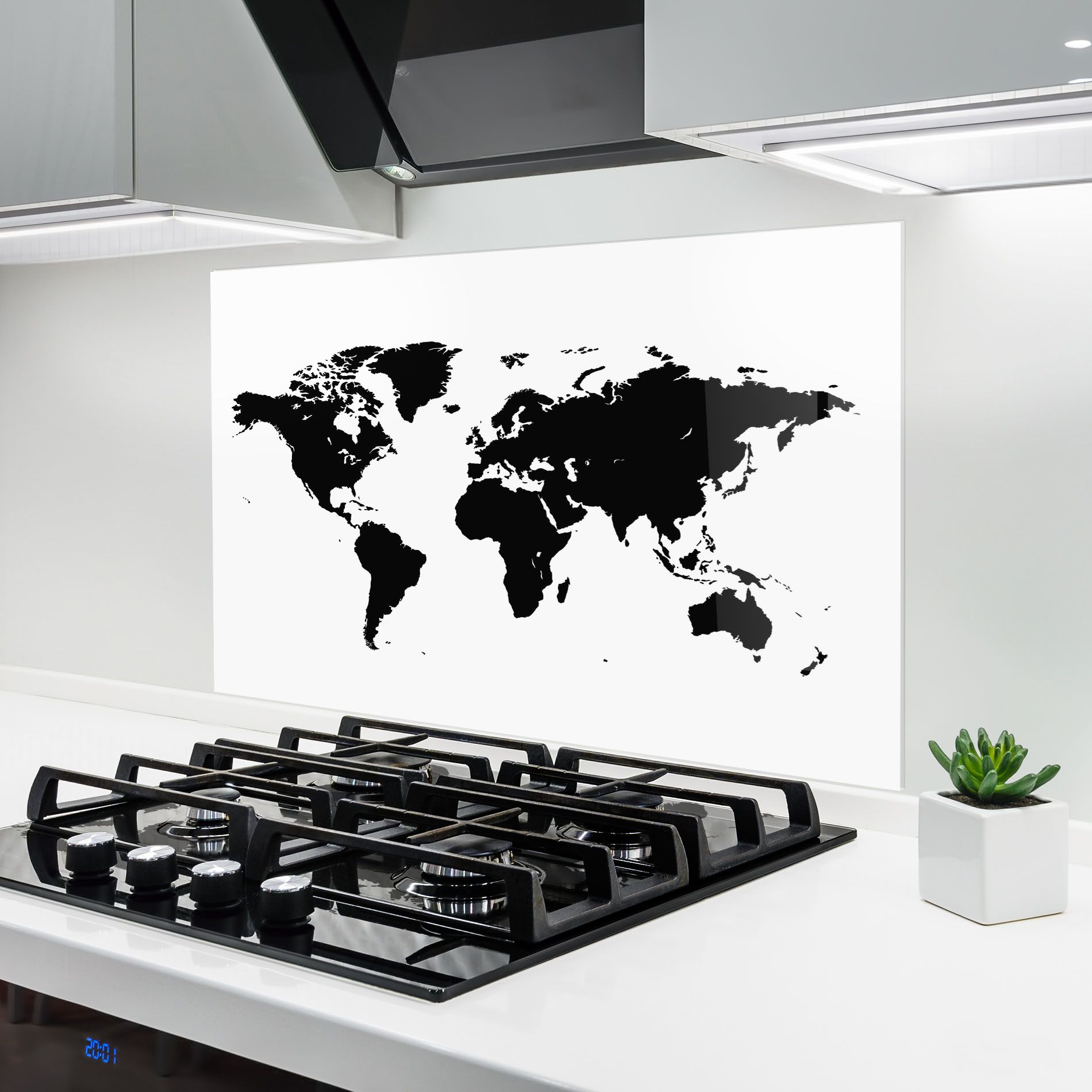 Black World Map mockup 6
